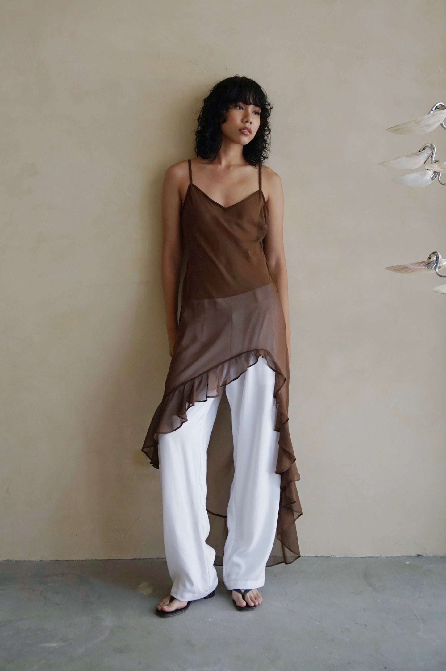 Remi Unisex Pants Porcelain Tencel