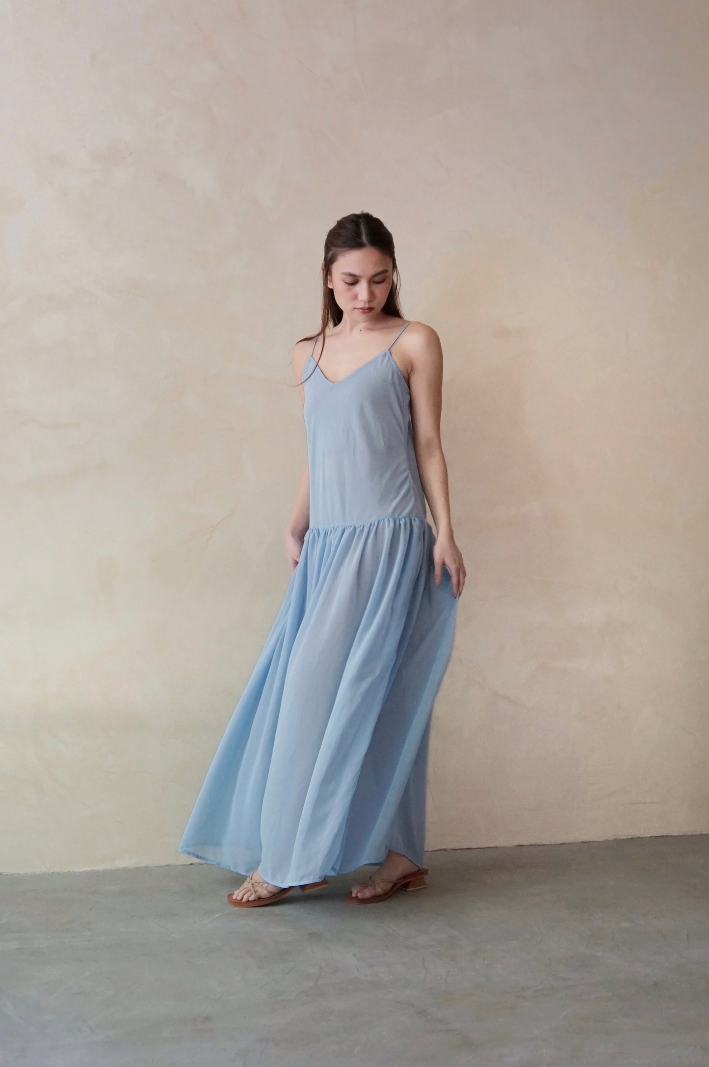 Drop Waist Dress Periwinkle (pre-order)