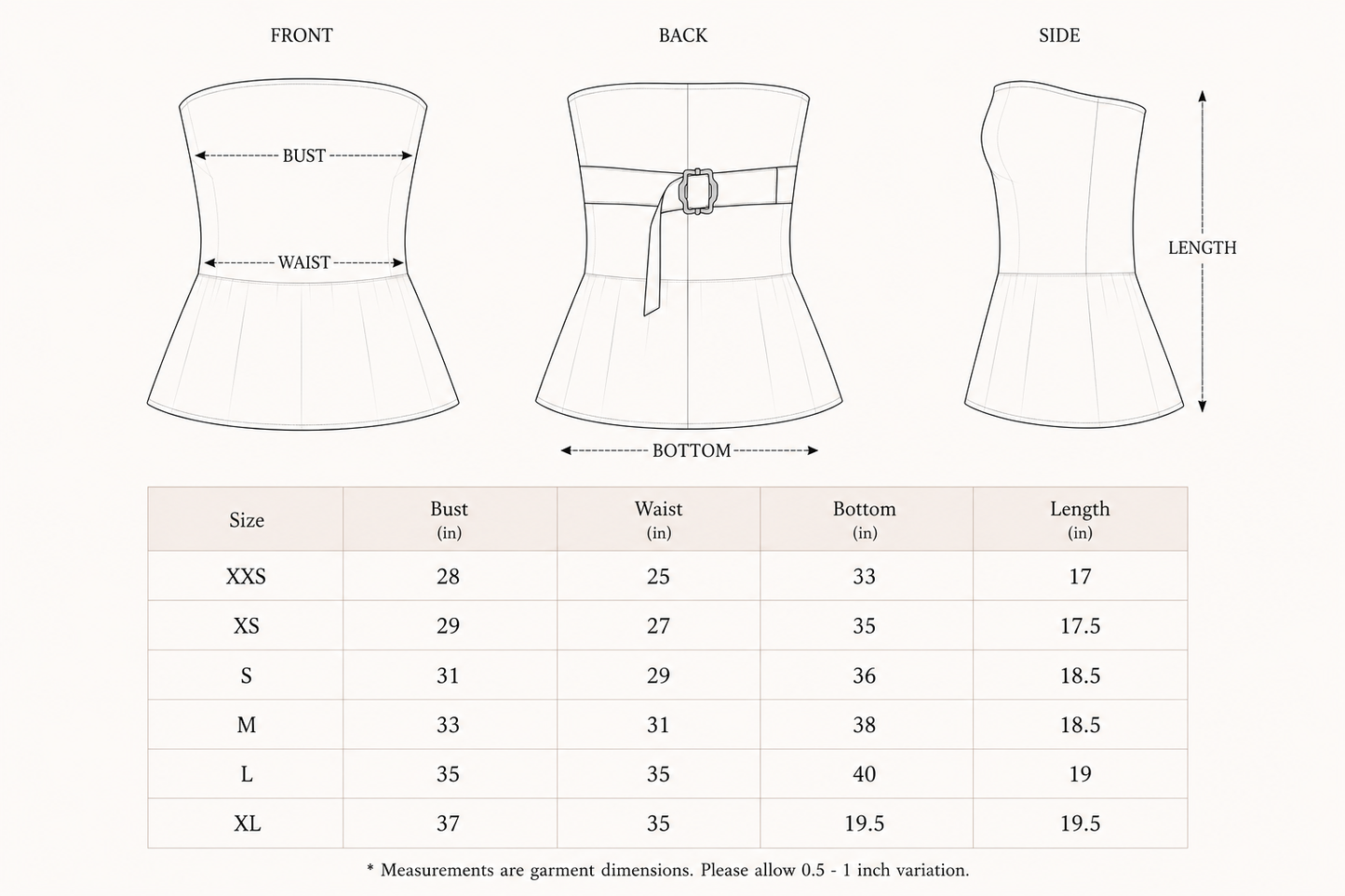 Piper Tube Top Pure