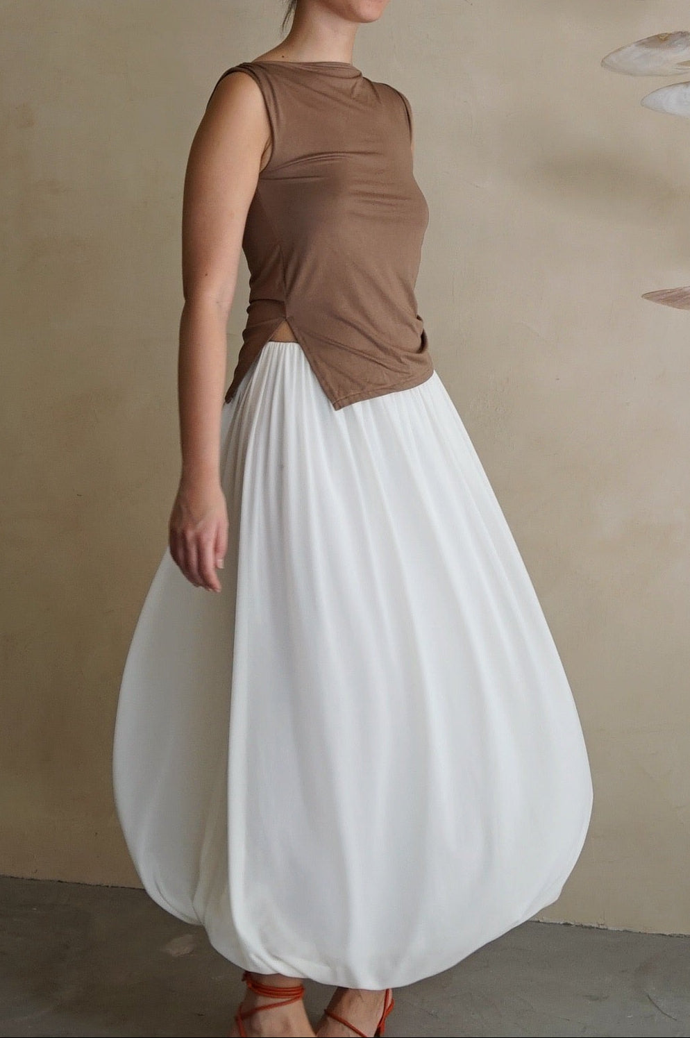 Cyanea Skirt Off White