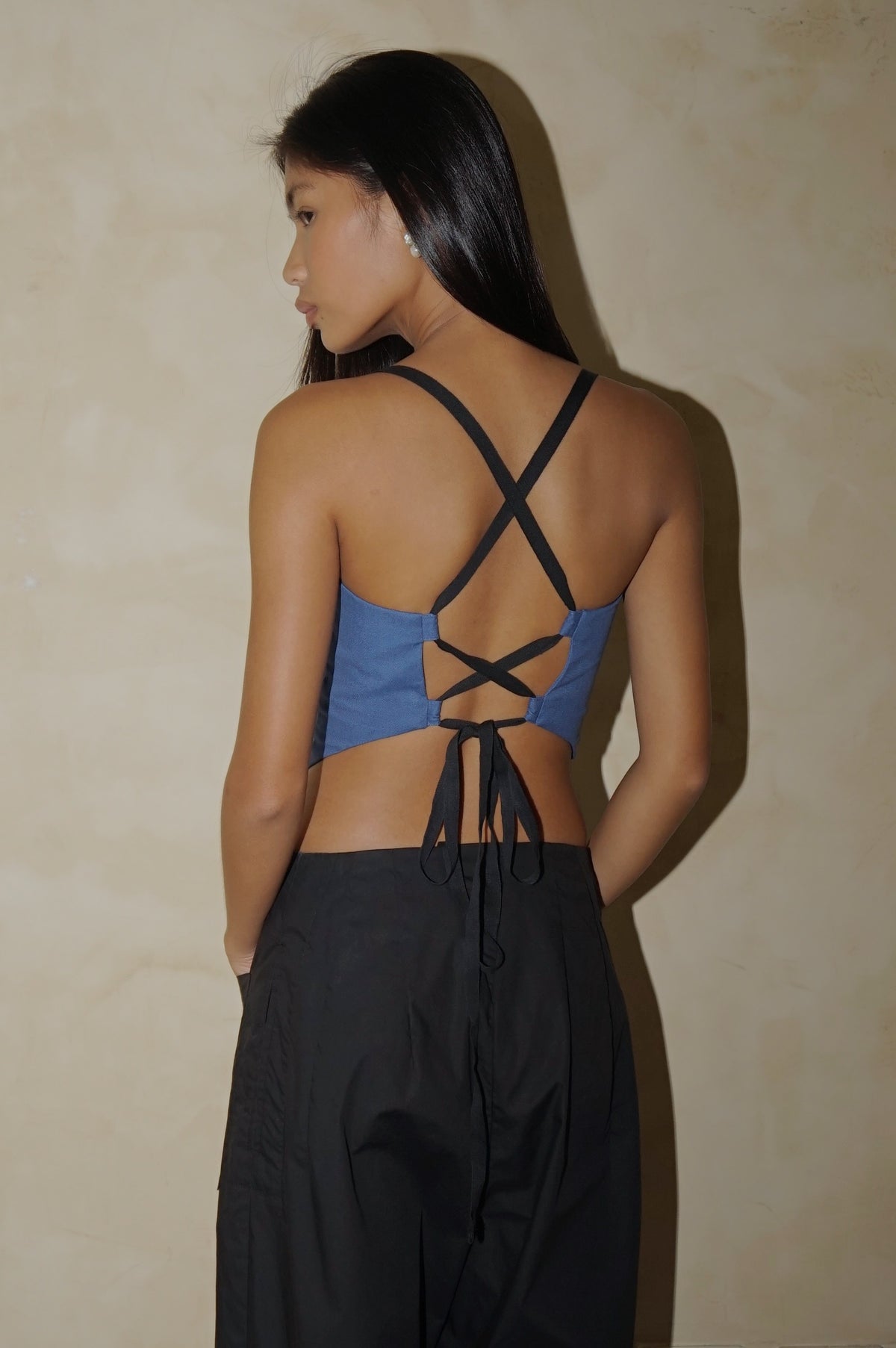 Corset Tali Top Lapis