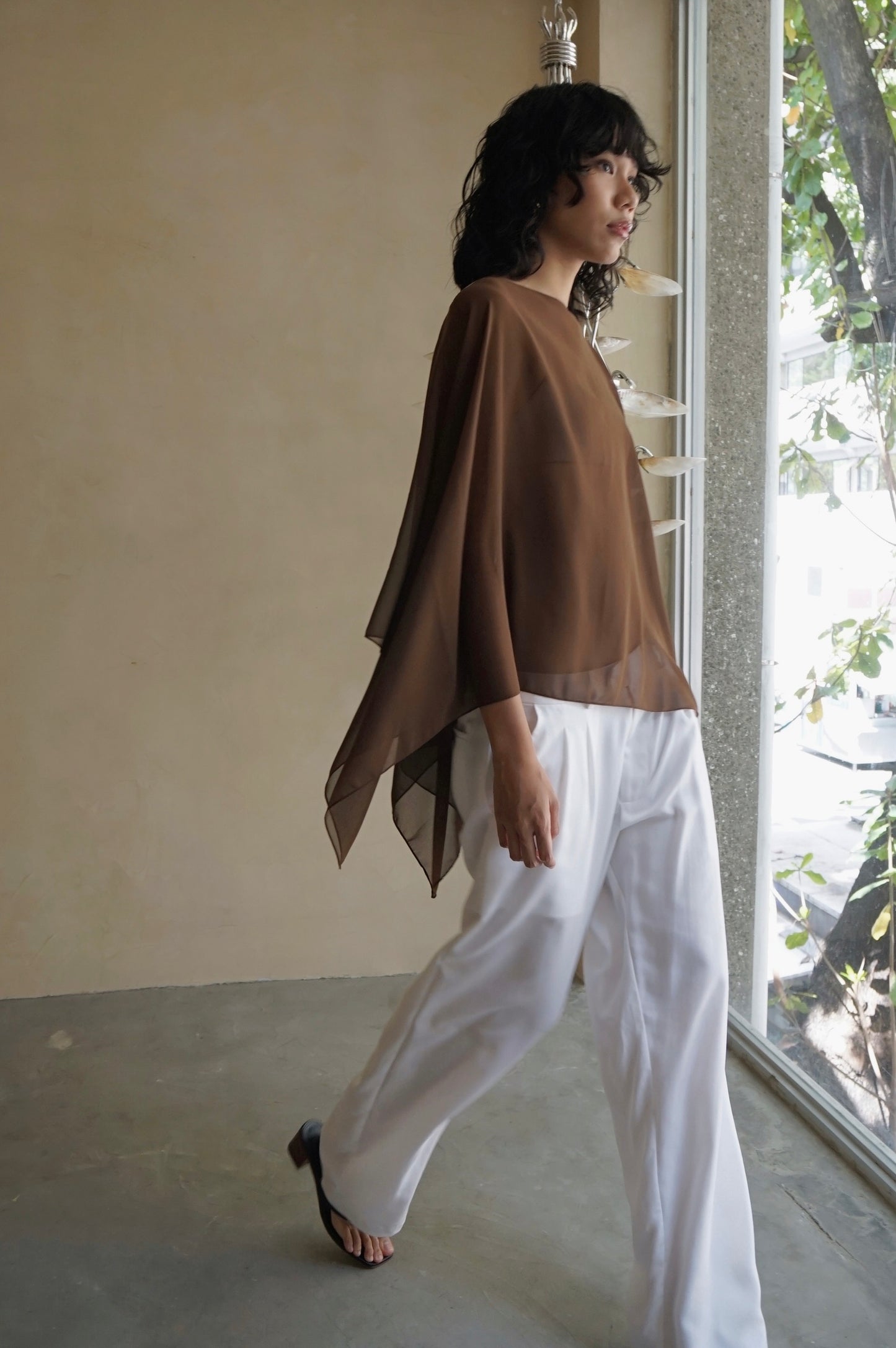 Remi Unisex Pants Porcelain Tencel