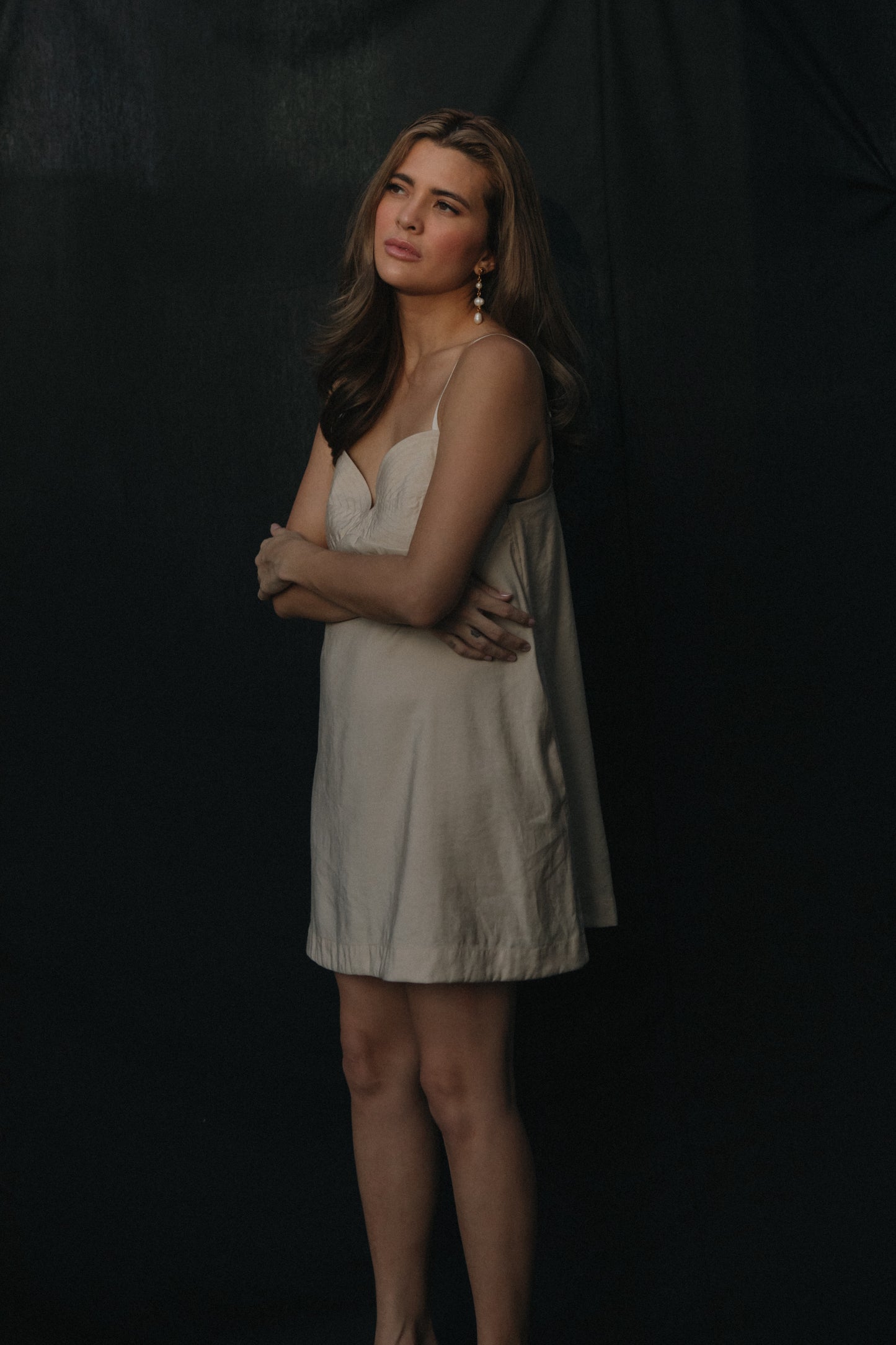 Coquille Shift Dress Ecru