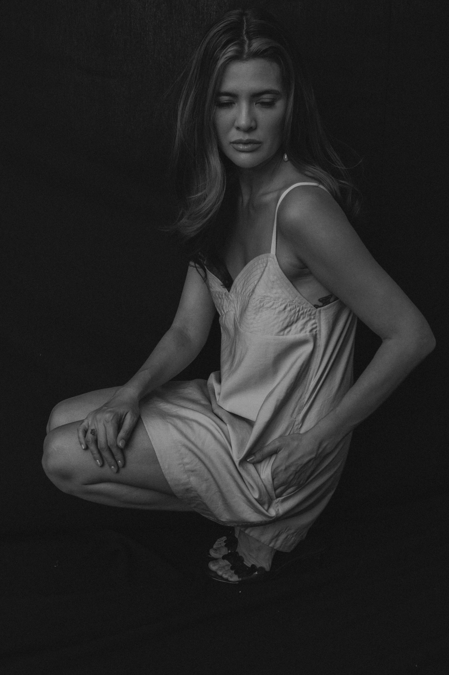 Coquille Shift Dress Ecru