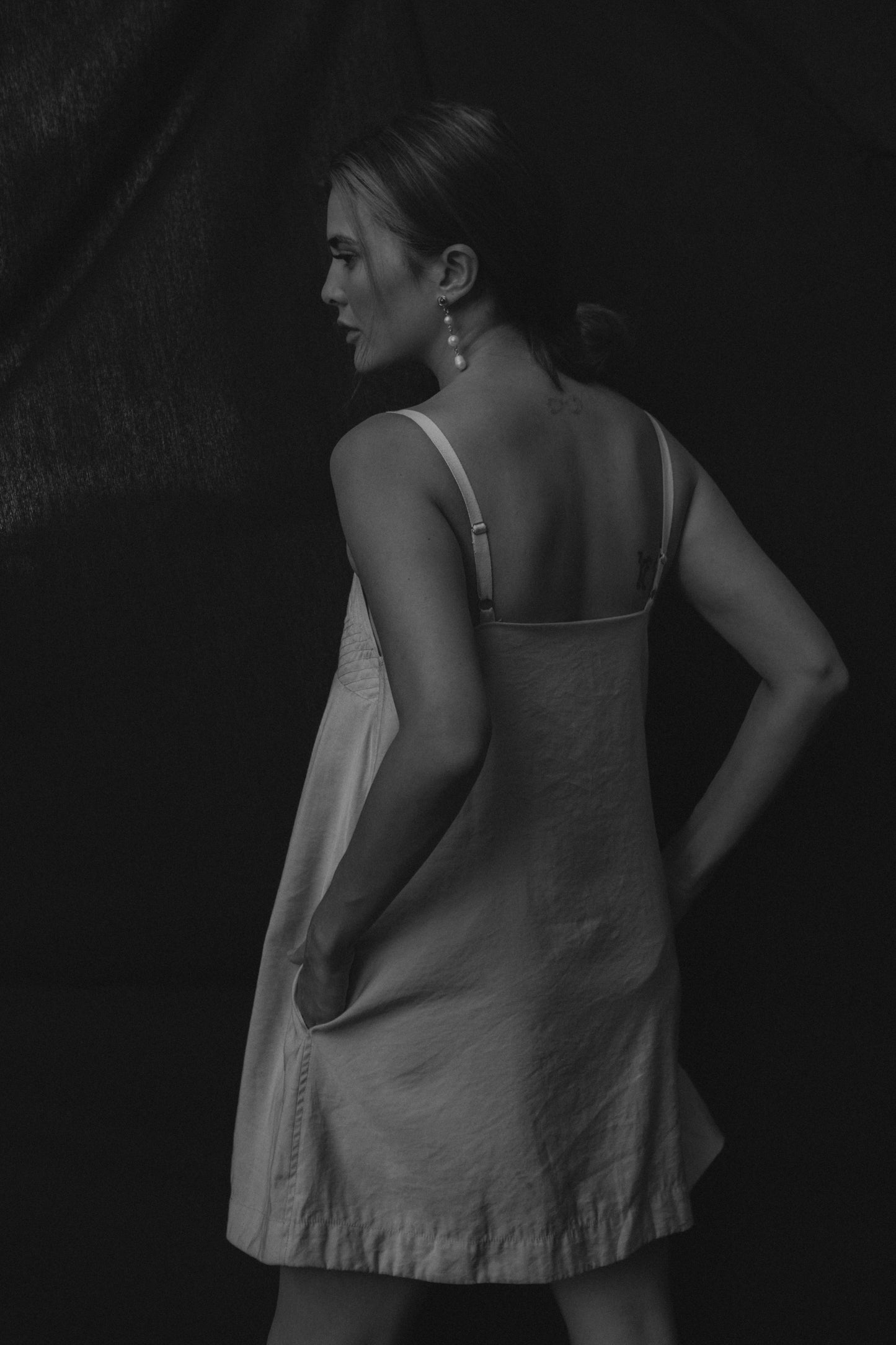 Coquille Shift Dress Ecru