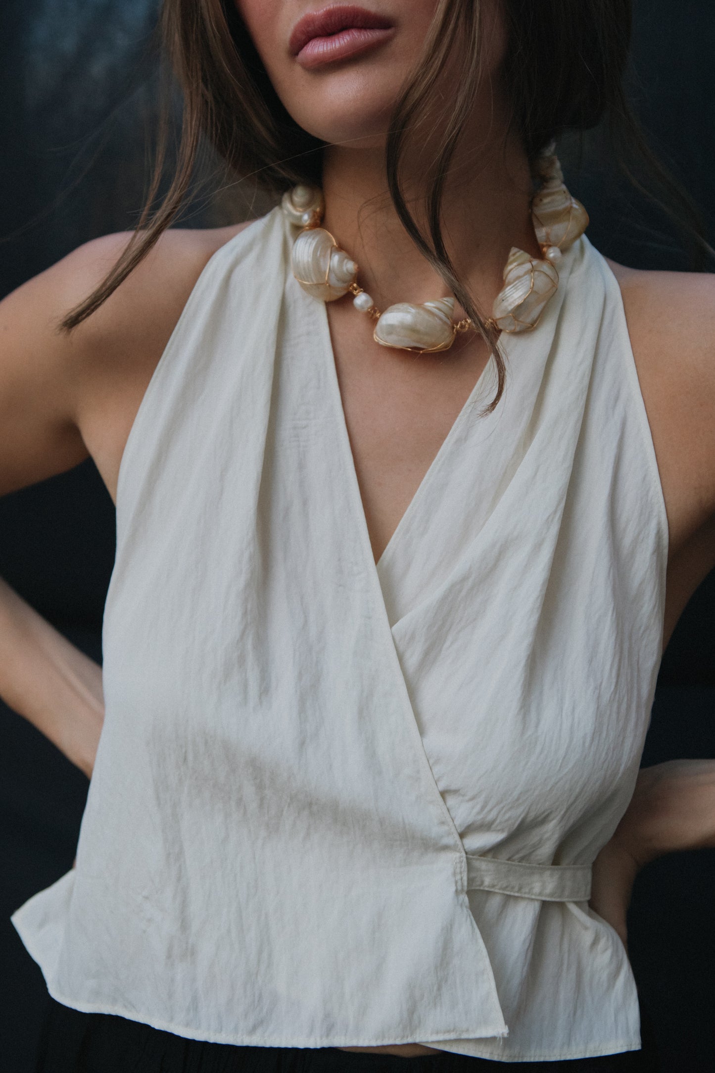 Wrap Top Off White