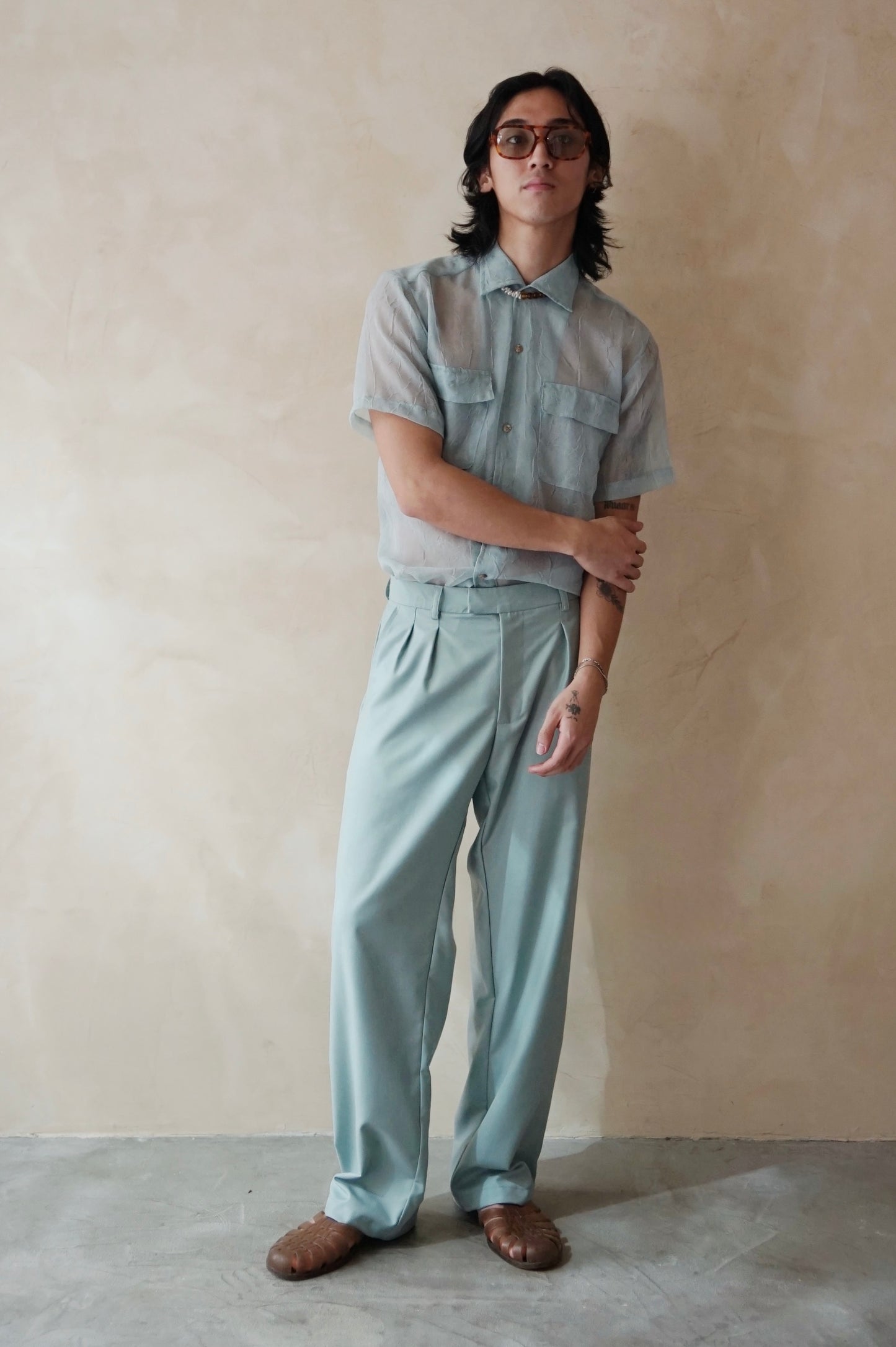 Remi Unisex Pants Celeste