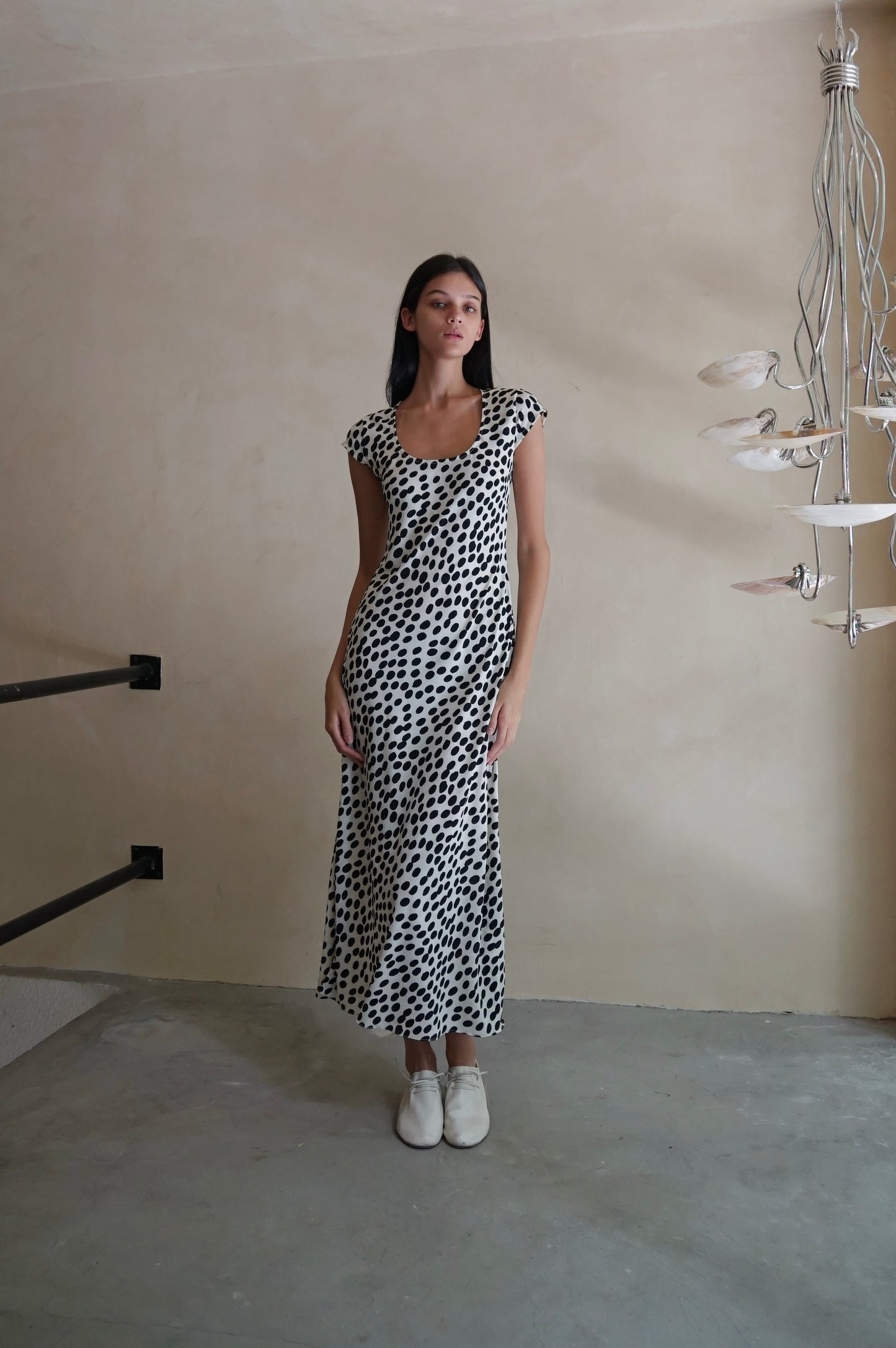 Cap Sleeve Drift Dress Marble Cone (Pre-order)
