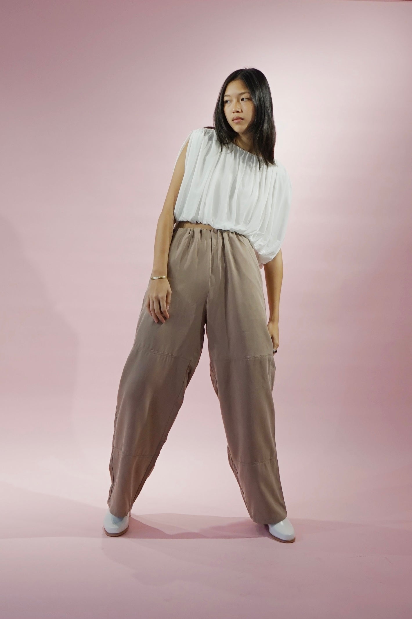 Glide Pants Truffle Tencel