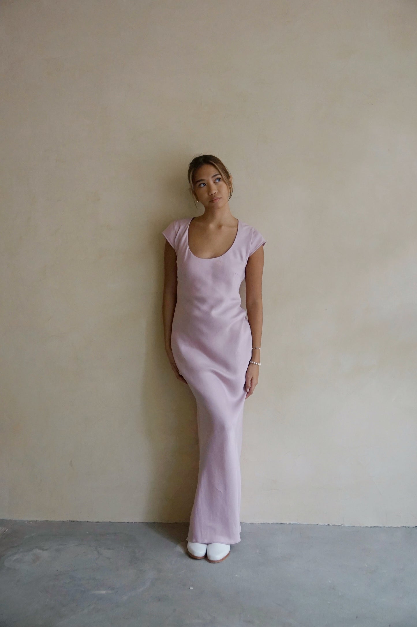 Cap Sleeve Maxi Dress Blush