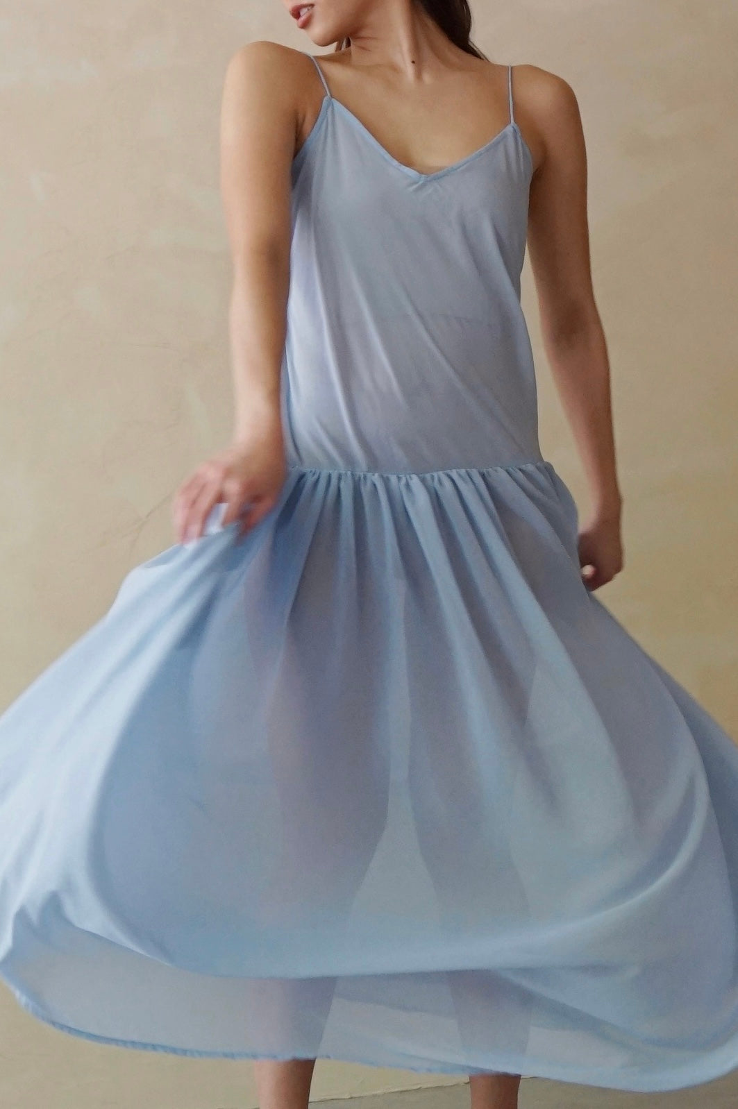Drop Waist Dress Periwinkle (pre-order)