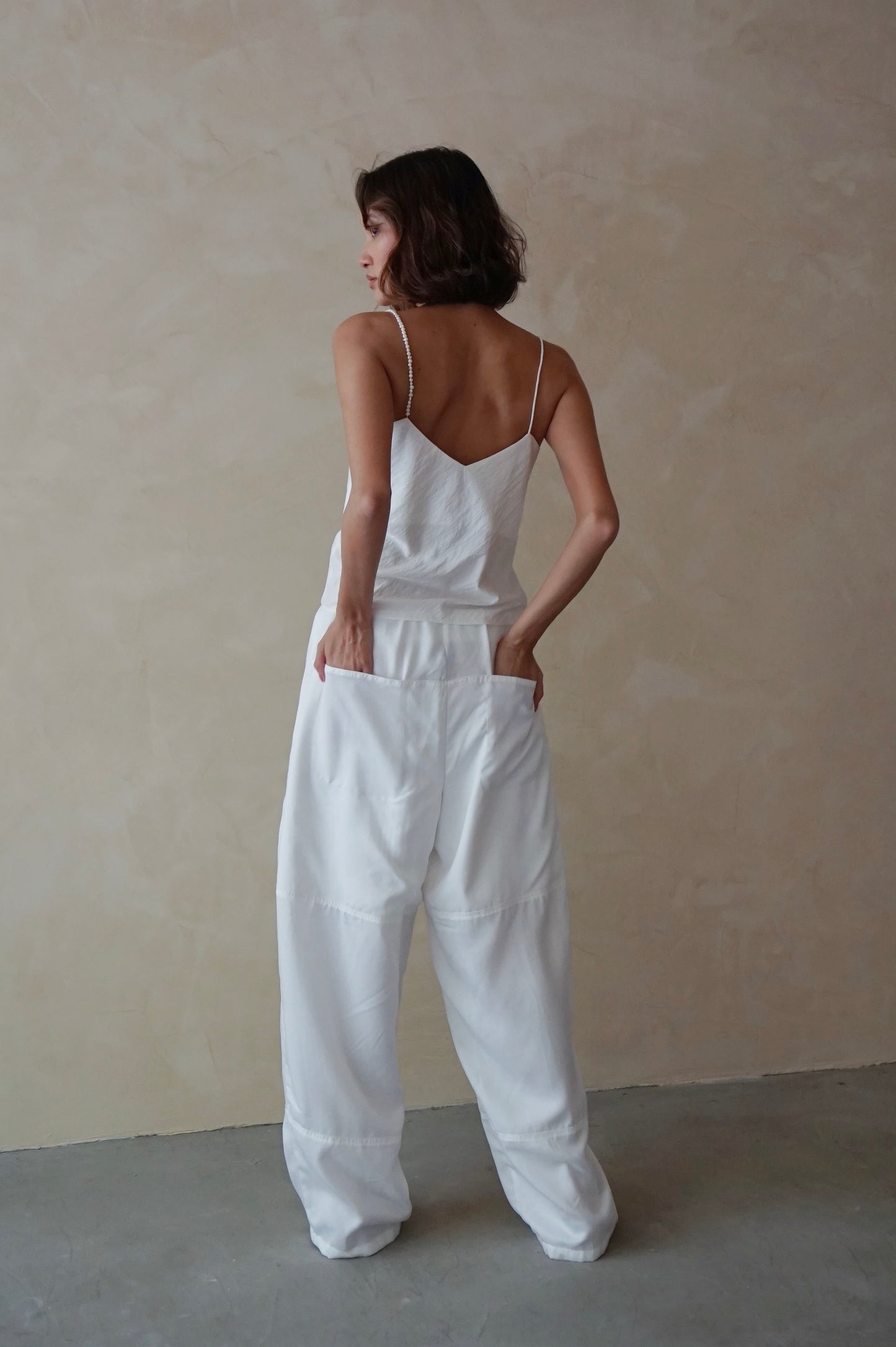 Glide Pants Milk Tencel