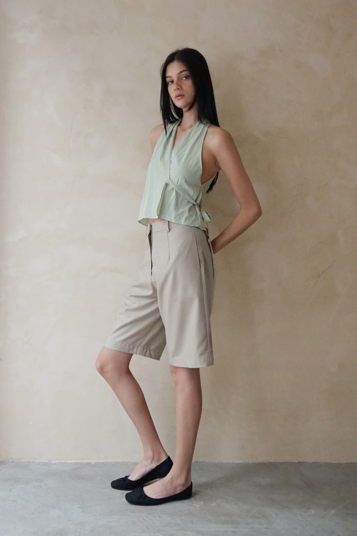 Longline Shorts Latte