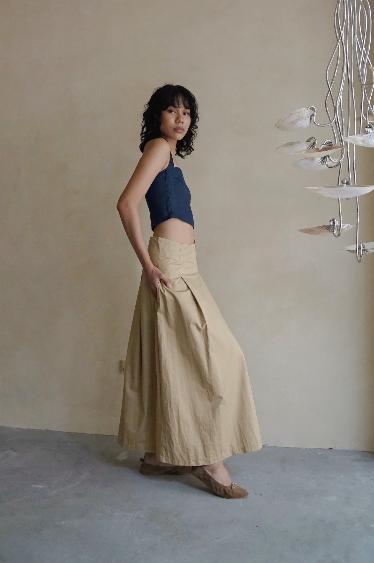 Halter Tube Top Navy