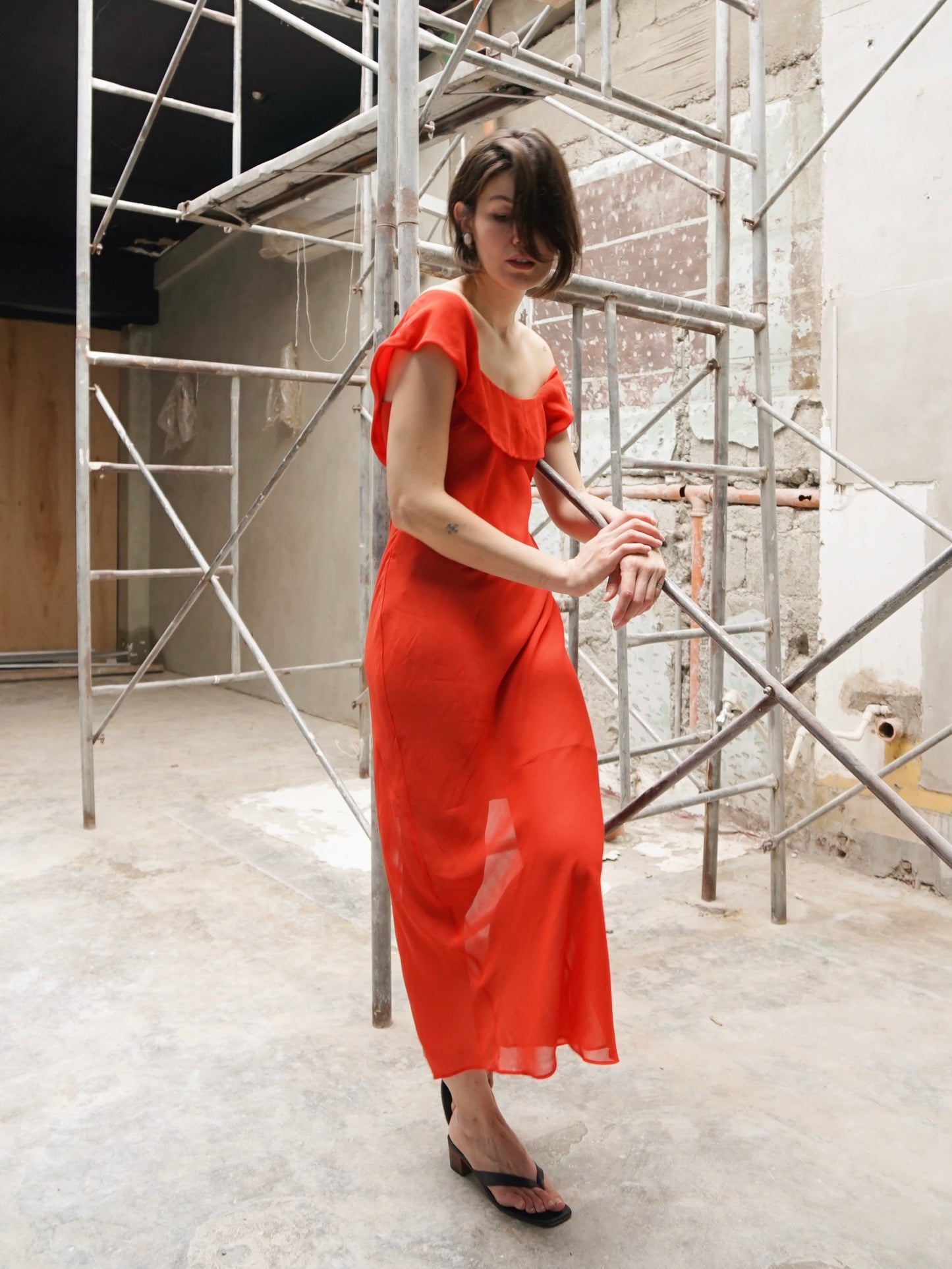 Crescent Dress Tomato