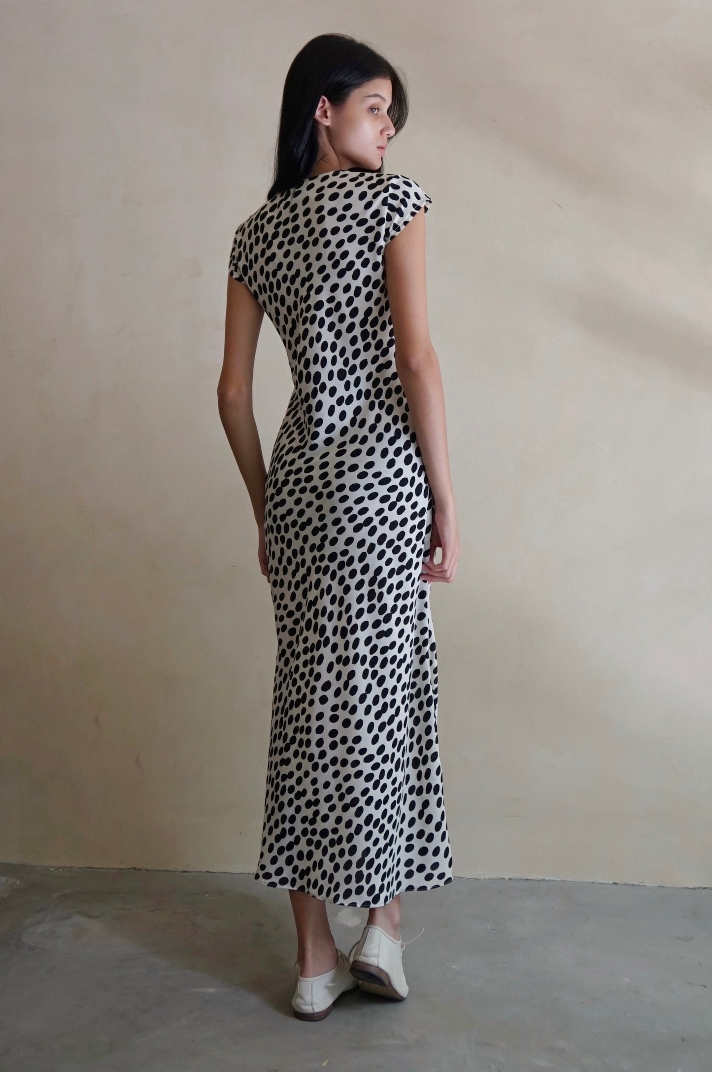 Cap Sleeve Drift Dress Marble Cone (Pre-order)