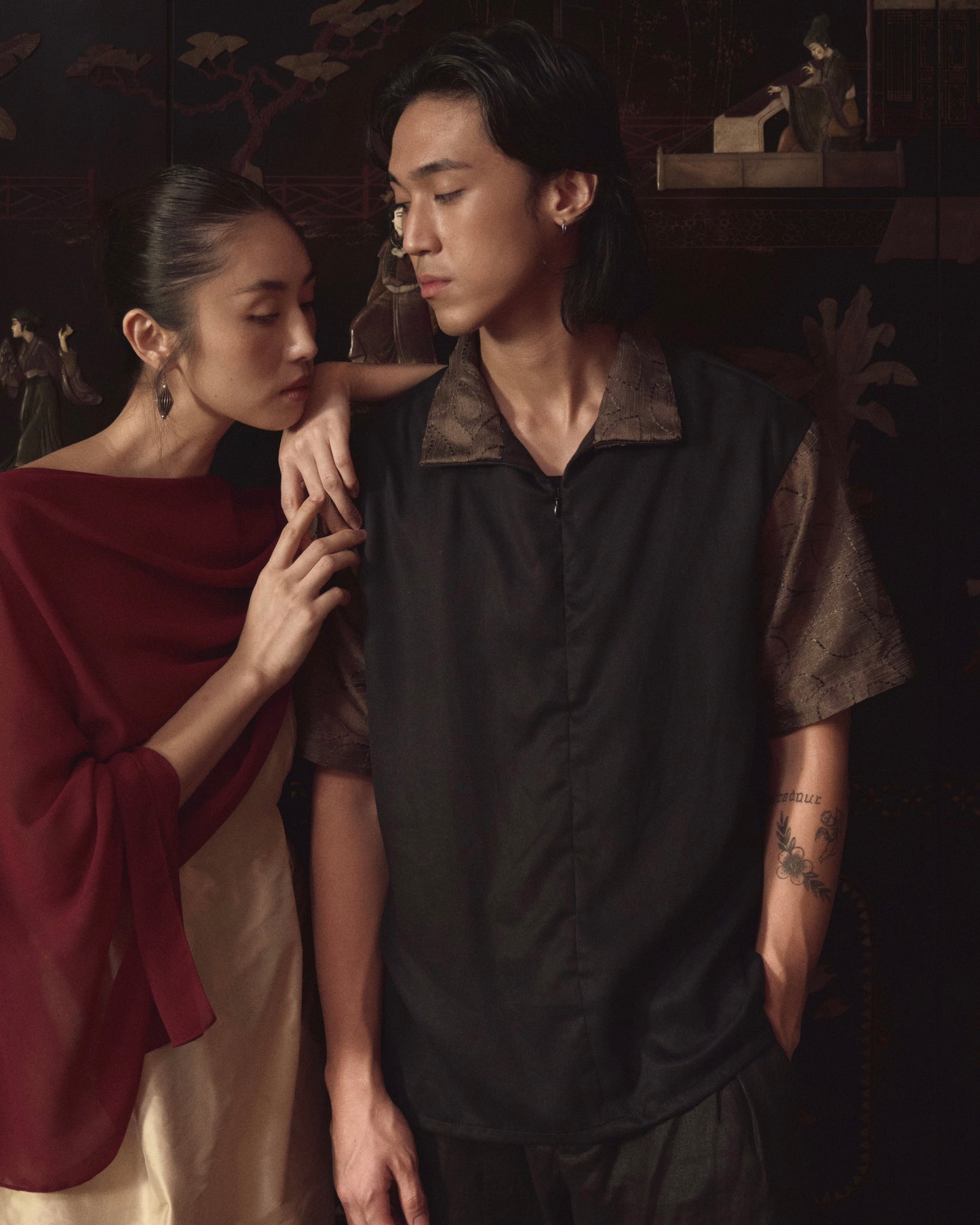 Colorblock Volley Shirt Black Ivy