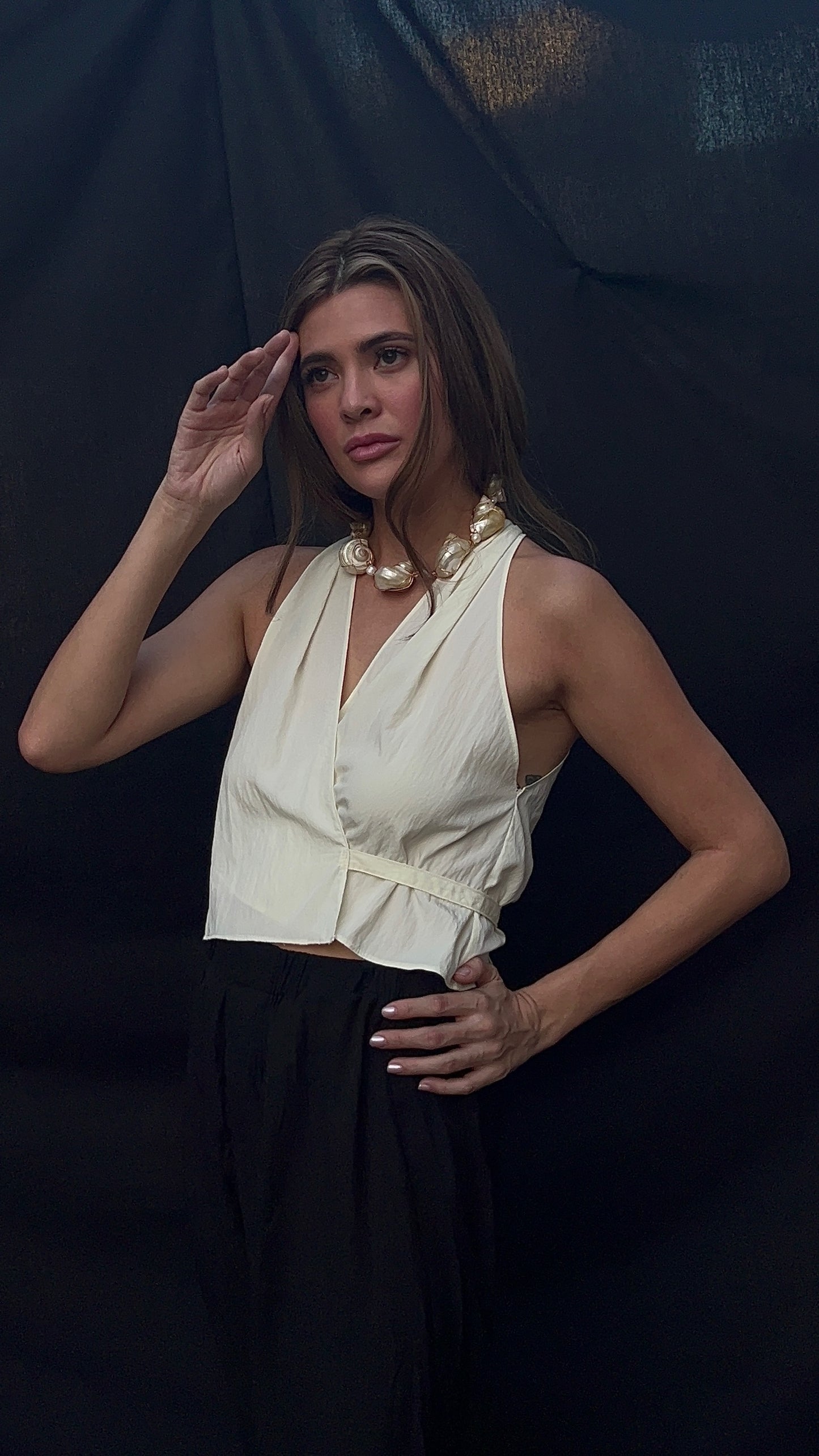 Wrap Top Off White