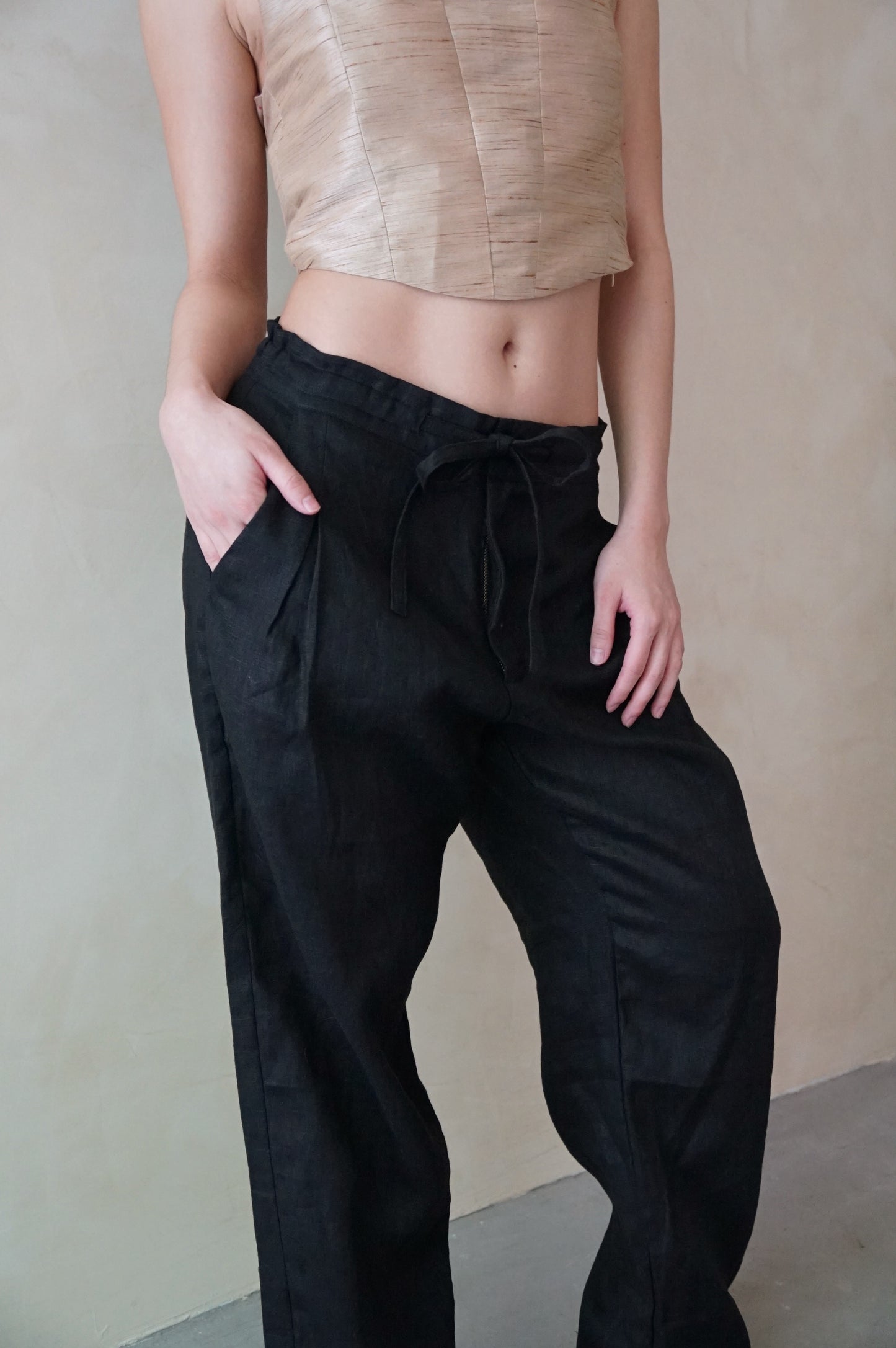 Cable Trousers Black