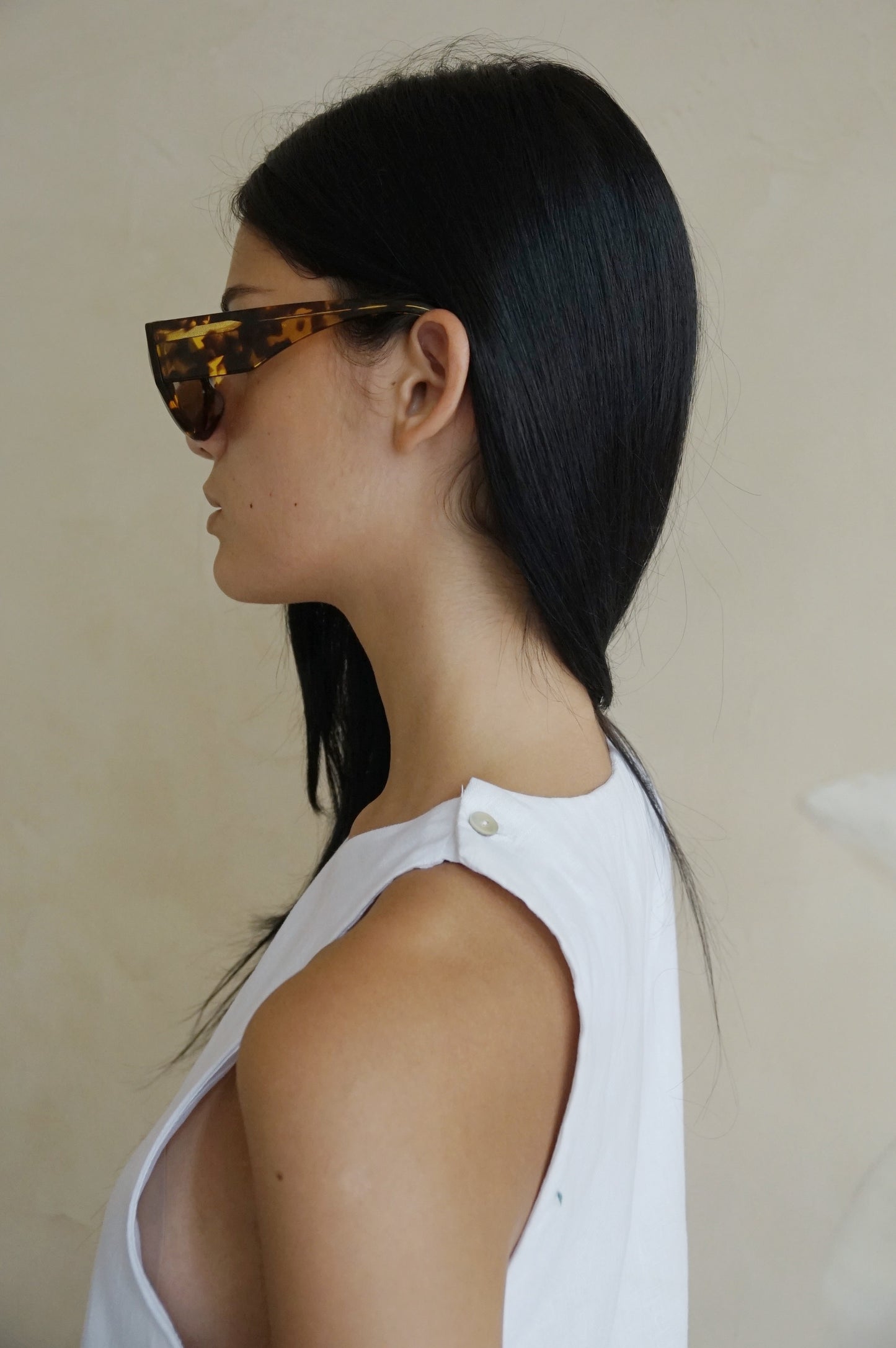 Swing Dress White Linen