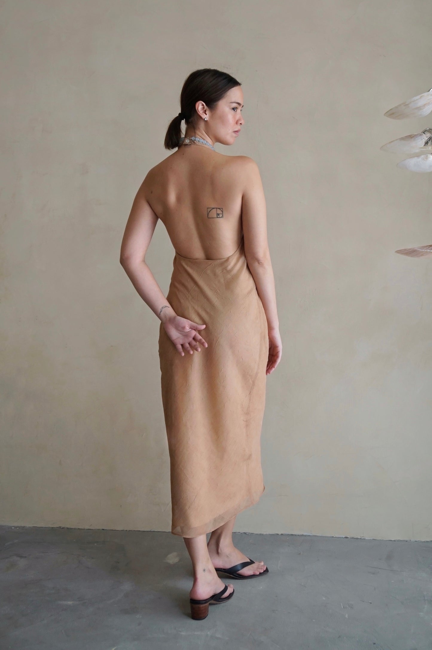 Halter Bias Midi Dress Sienna (Pre-order)