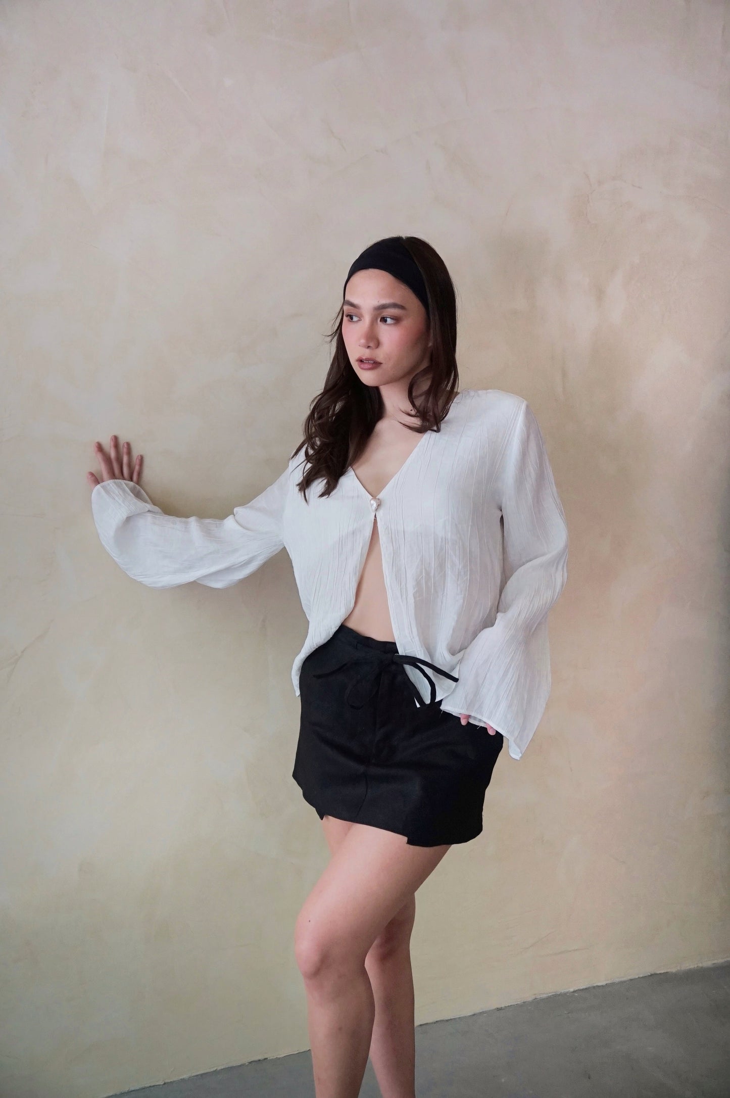 Cable Skirt Mini Black