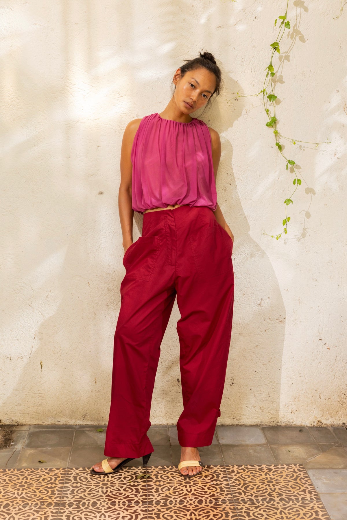 Luz Pants Carmine