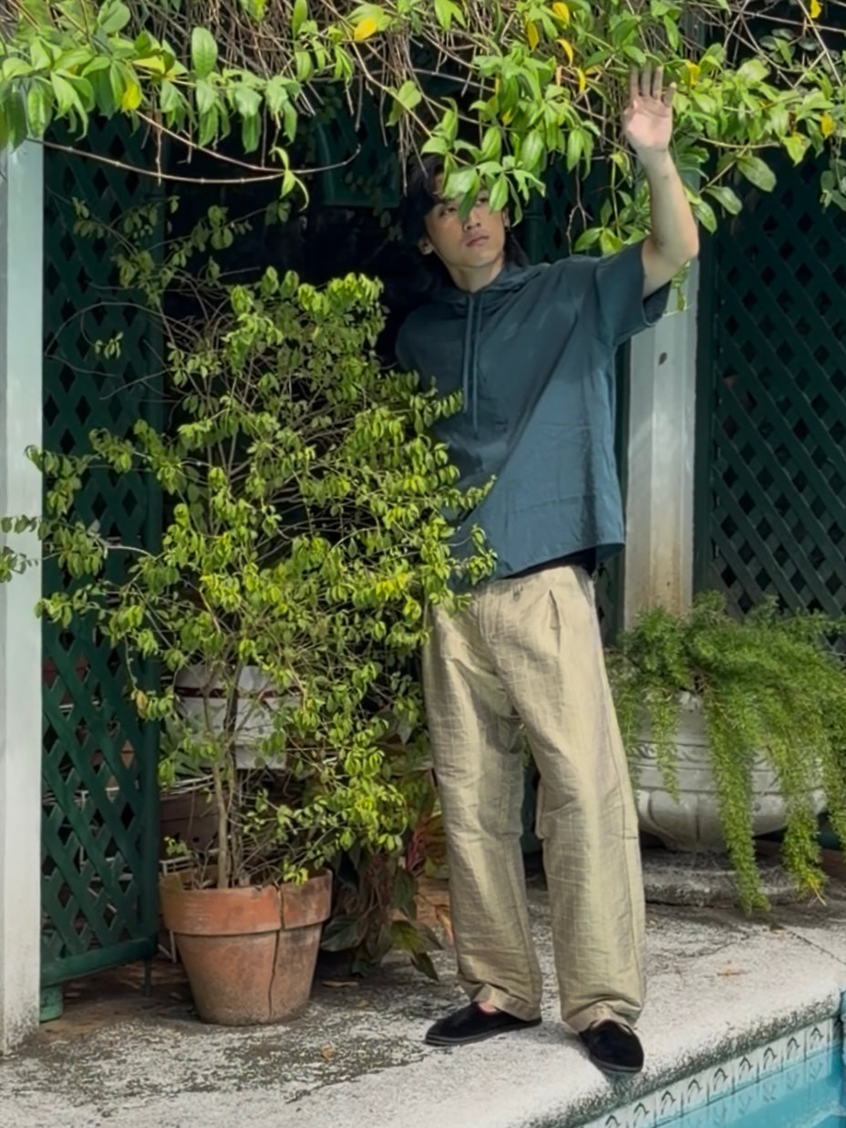 Cable Trousers Silk Sterling (pre-order)