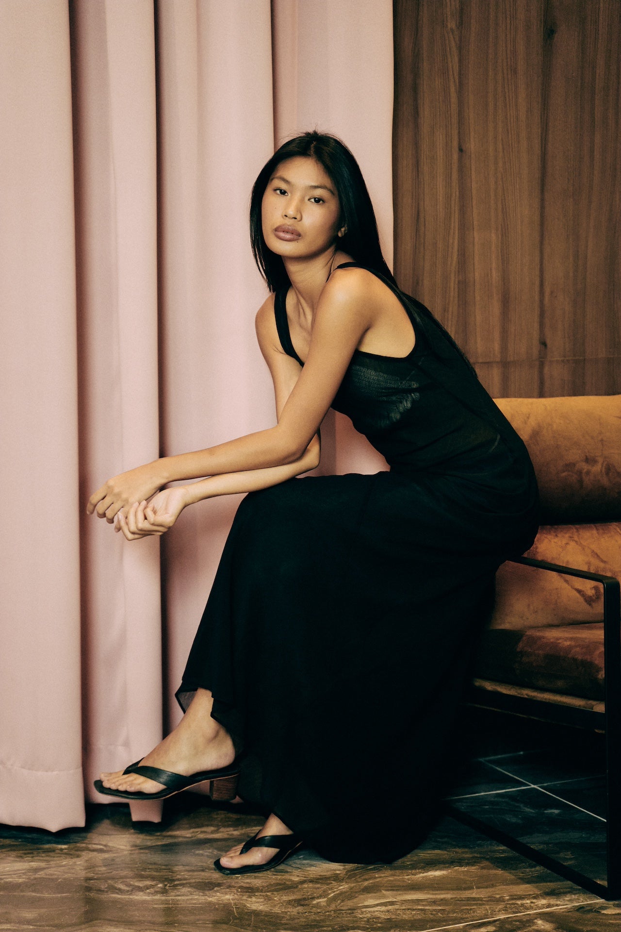 Lune Veil Maxi Dress Black (pre-order)