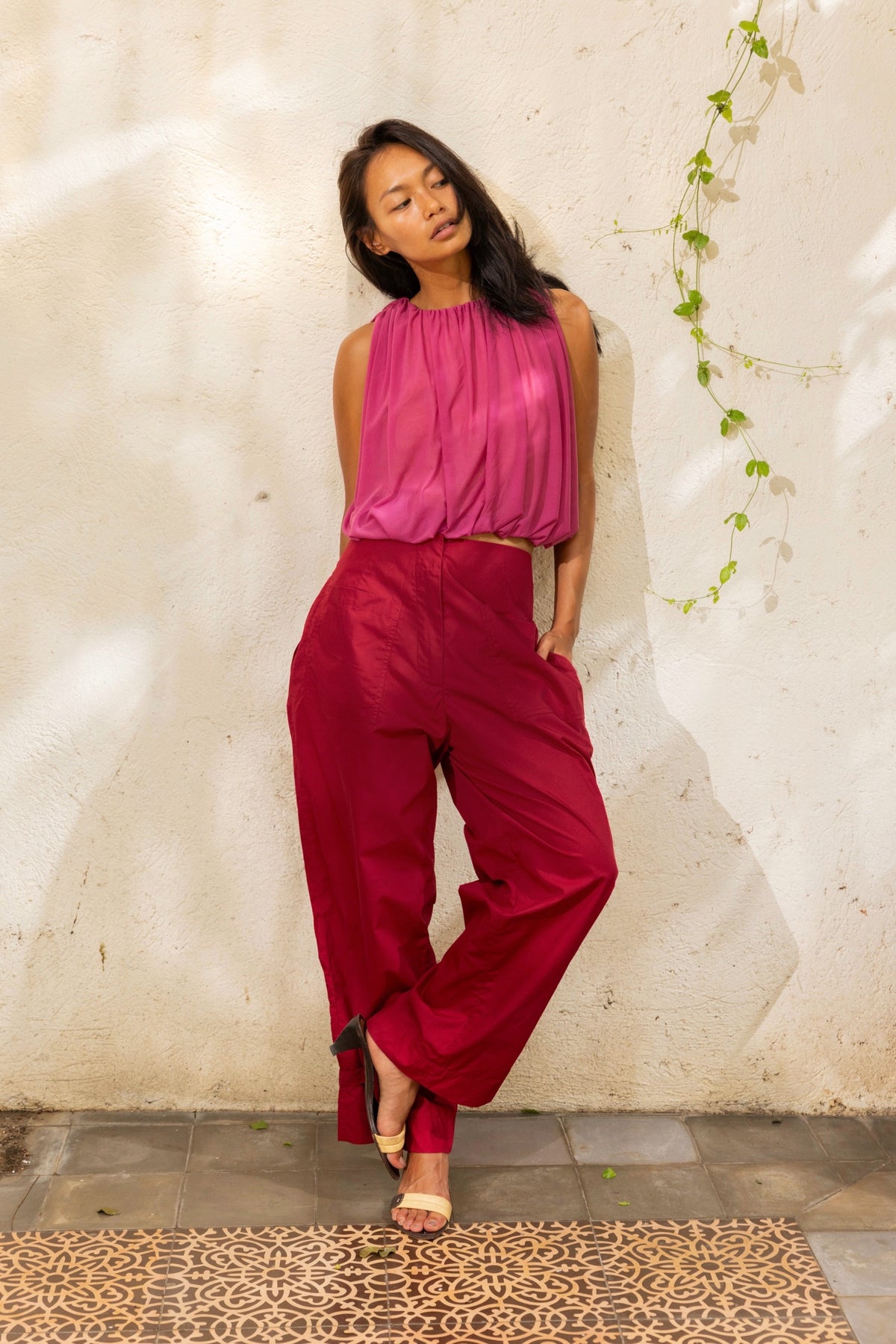 Luz Pants Carmine