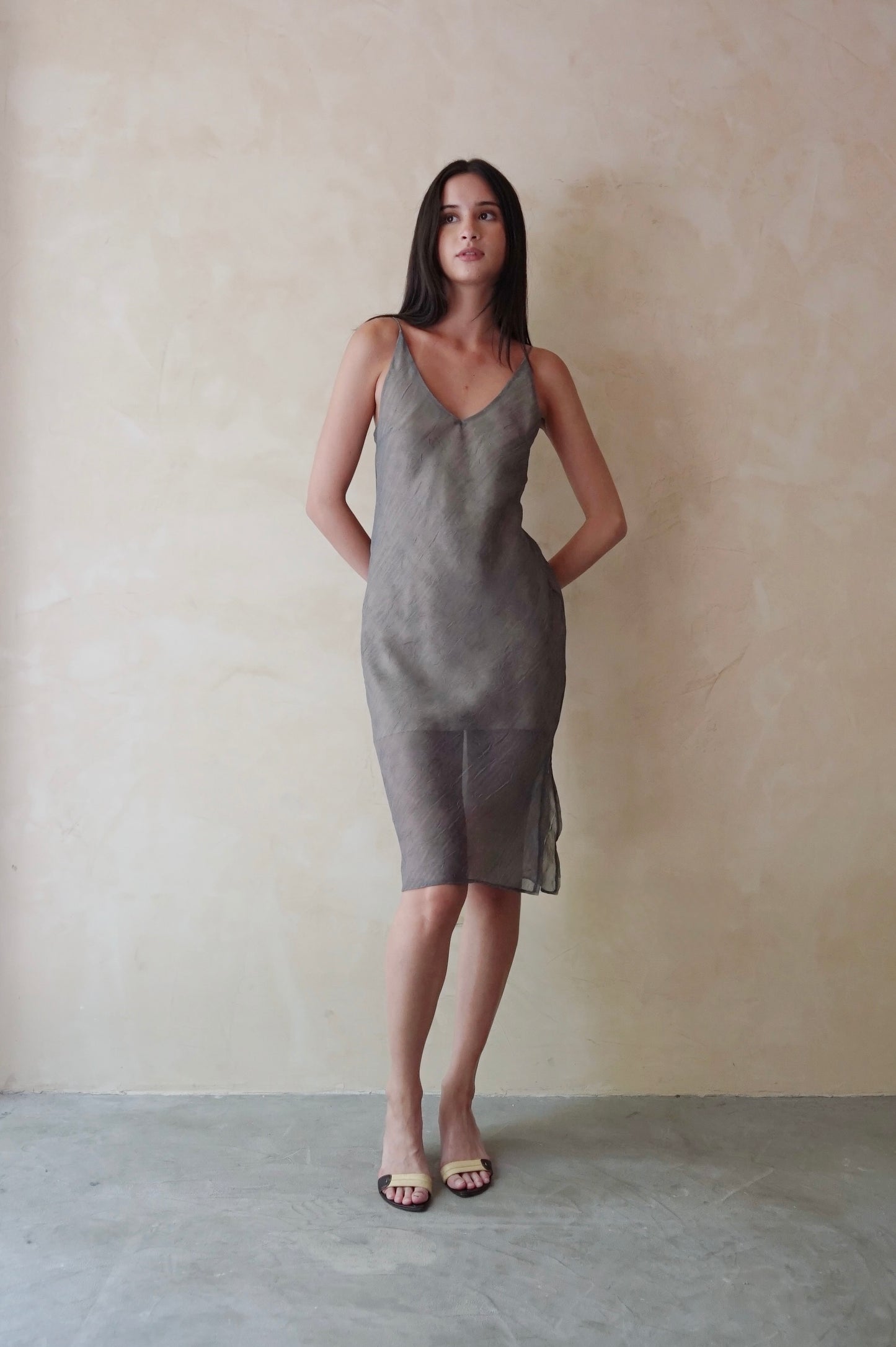 Bias Slip Dress Shadow (Pre-order)