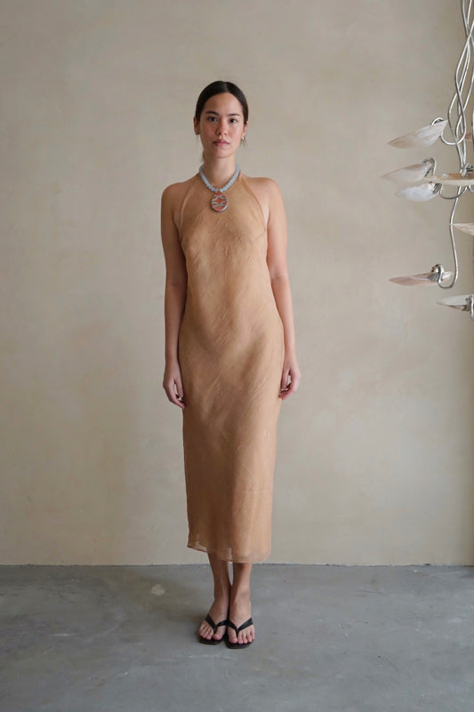 Halter Bias Midi Dress Sienna (Pre-order)
