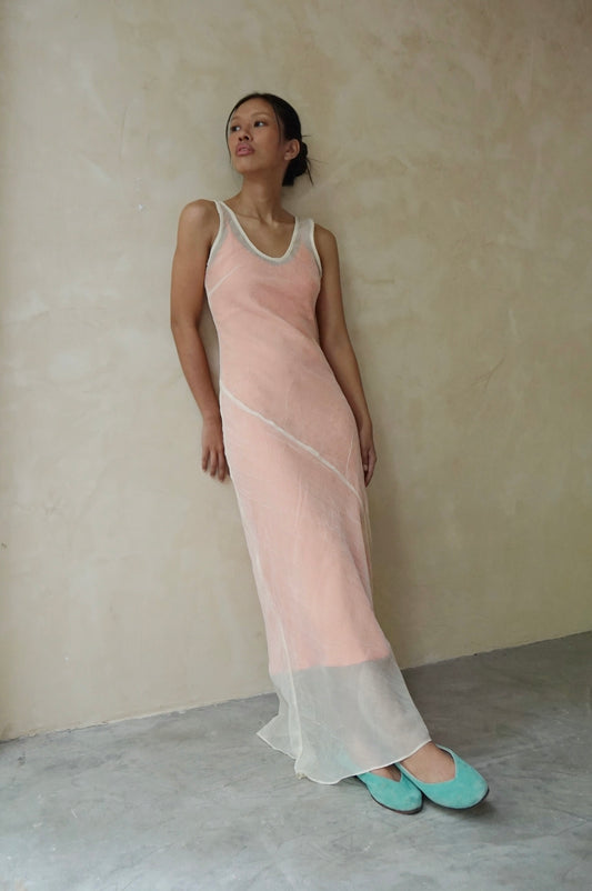 Lune Veil Maxi Dress Cornsilk (pre-order)