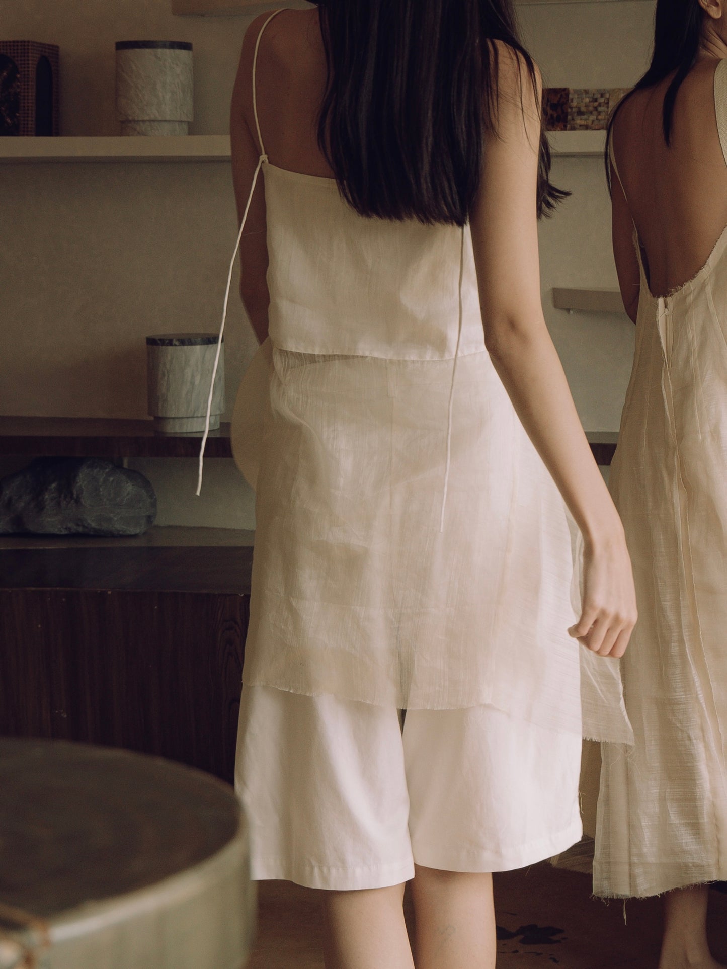 Piña Peplum Top Black