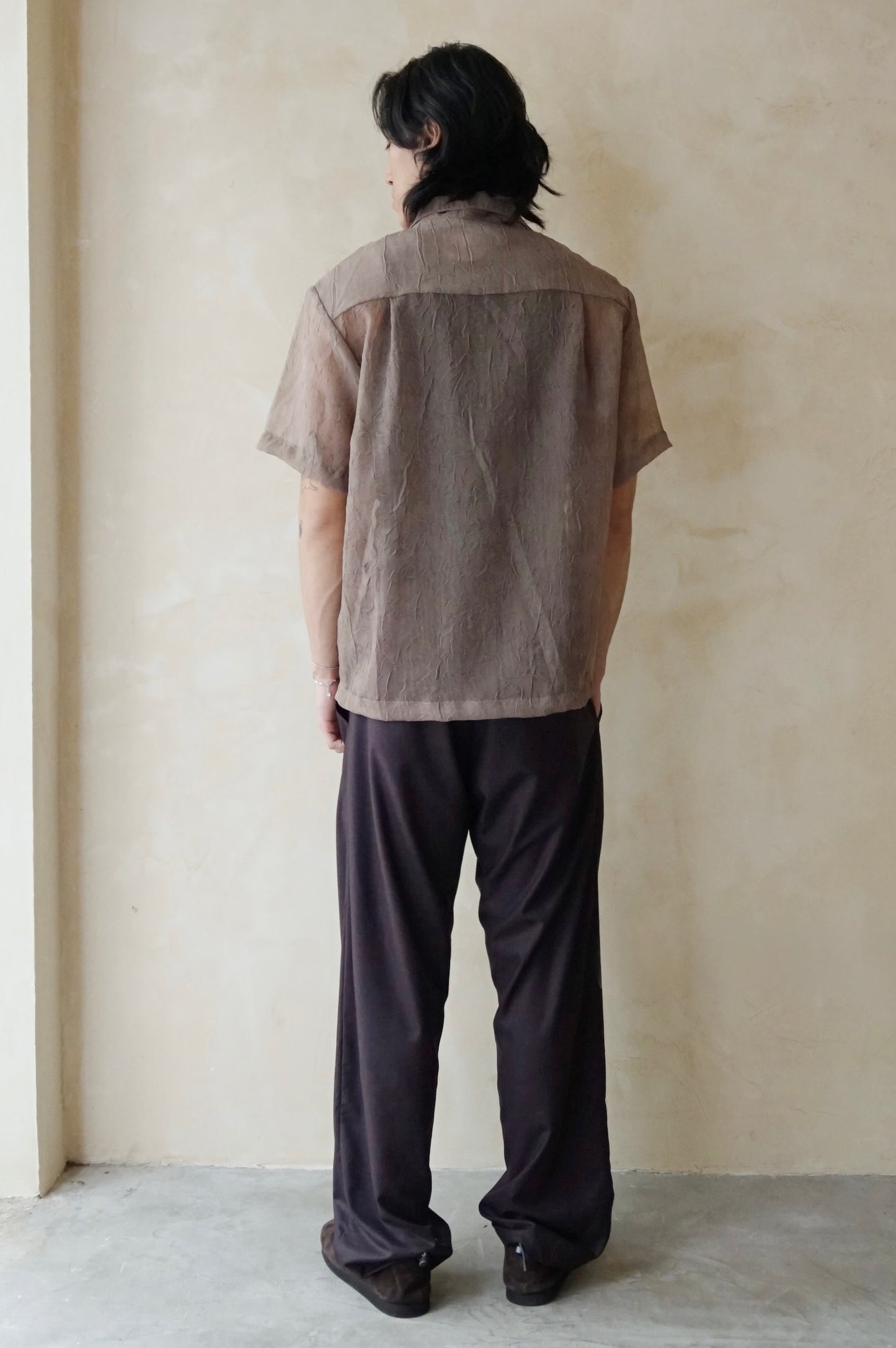 Zip Shirt Oak Crinkle