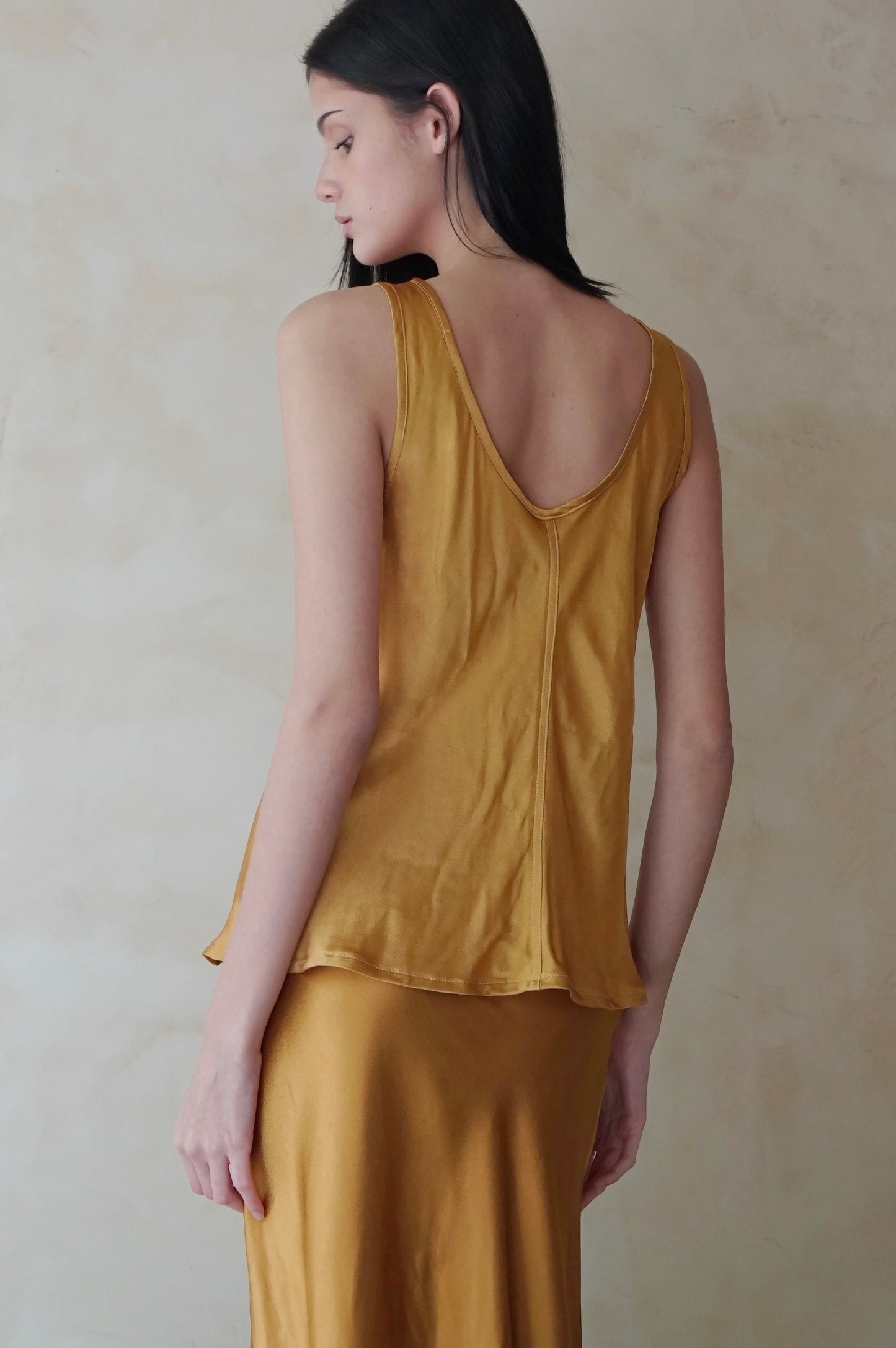 Lilt Bias Tank Caramel