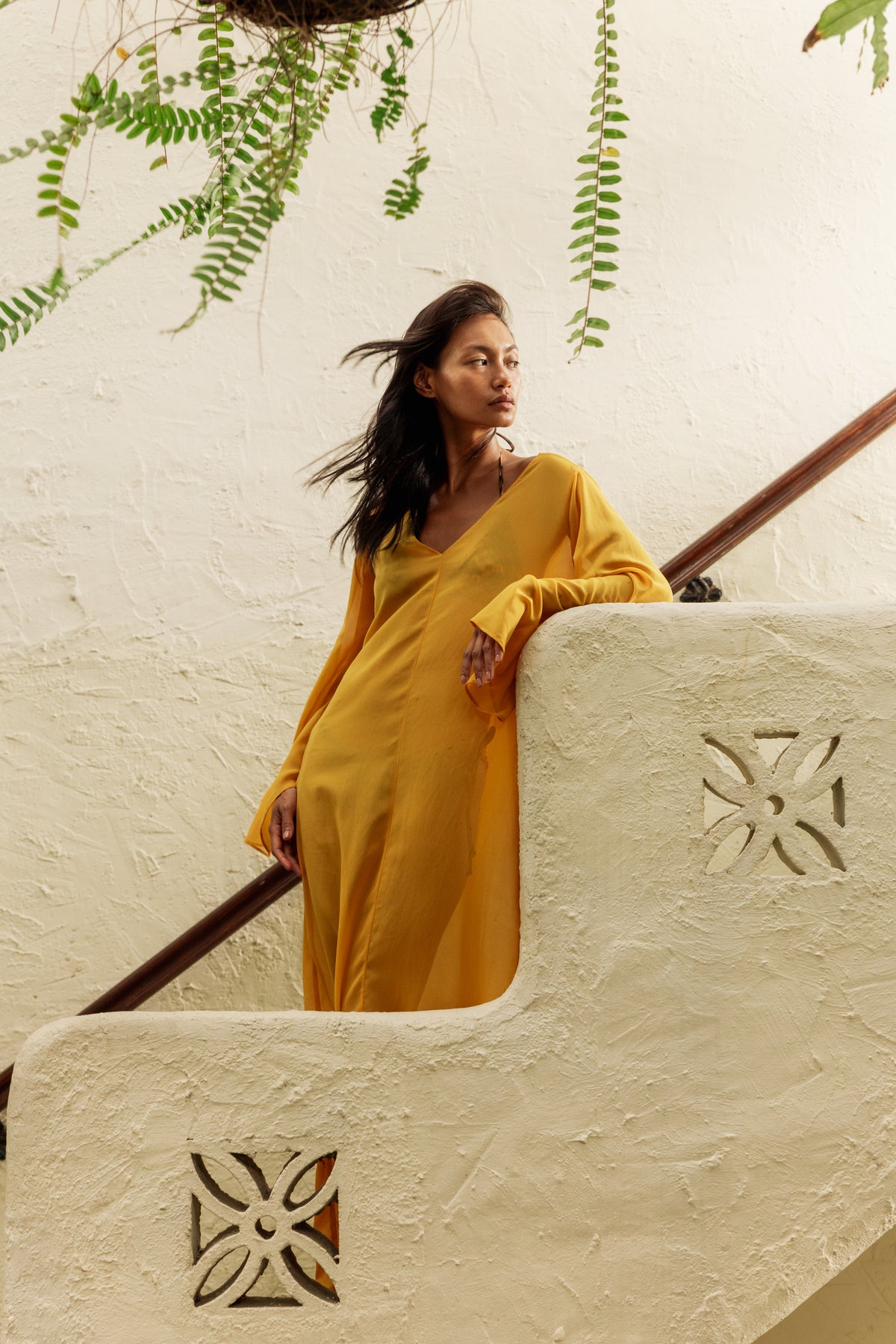 Flare Tunic Maxi Dress Marigold