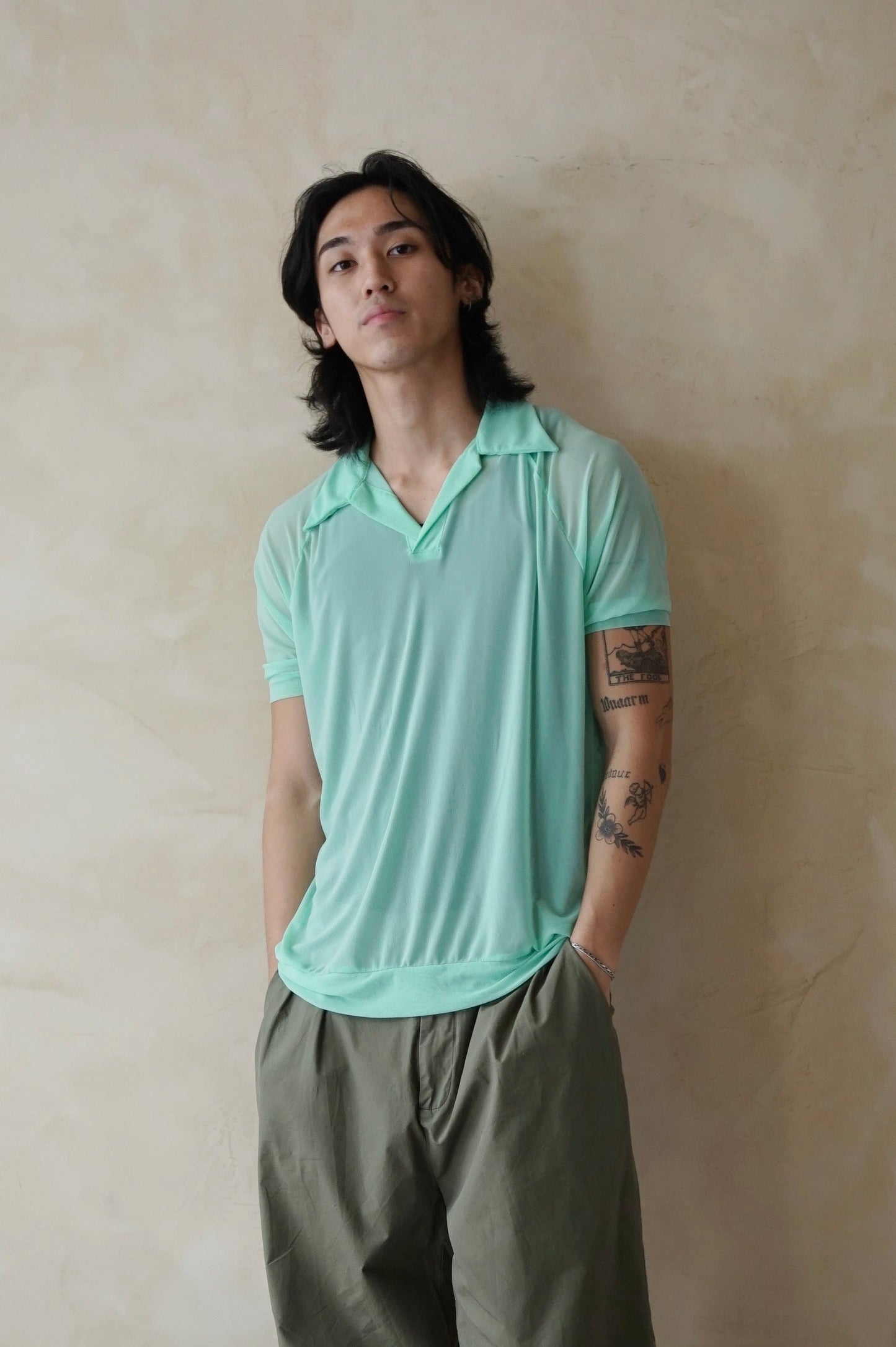 Mesh Polo Aquamarine