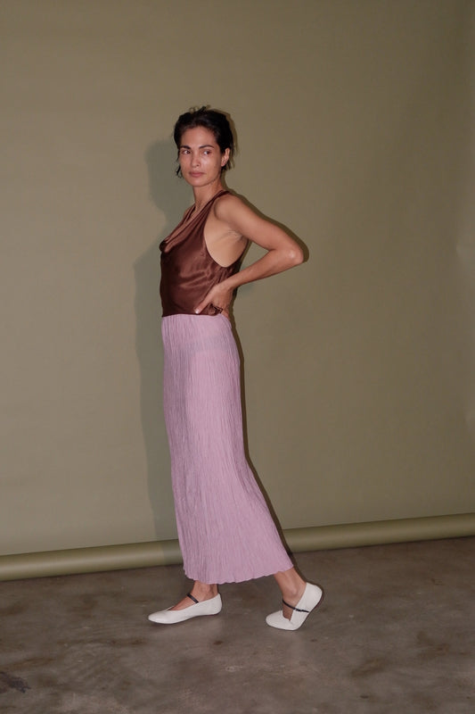 Strata Maxi Skirt Lavender