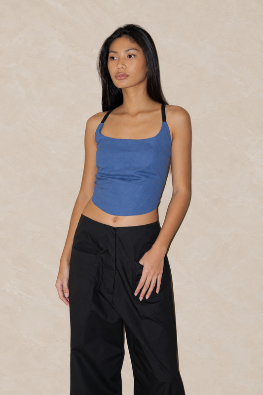 Corset Tali Top Lapis