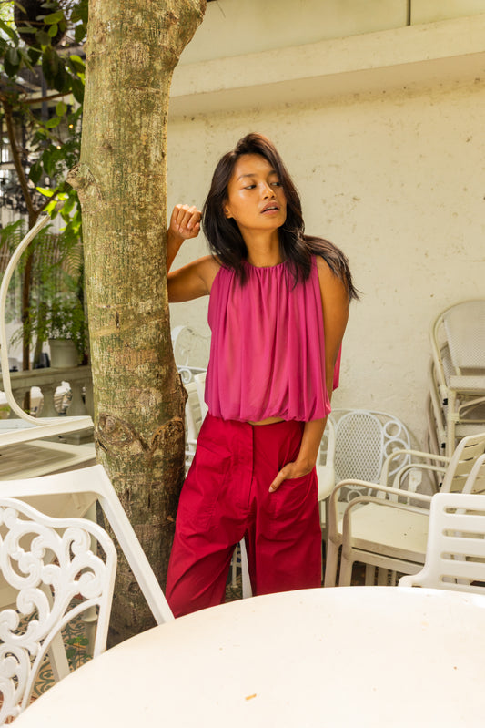 Cyanea Halter Top Magenta