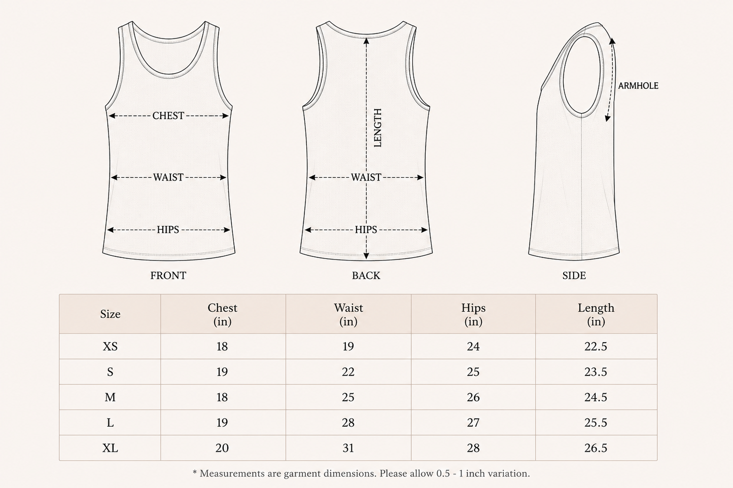 Unisex Net Sando Natural