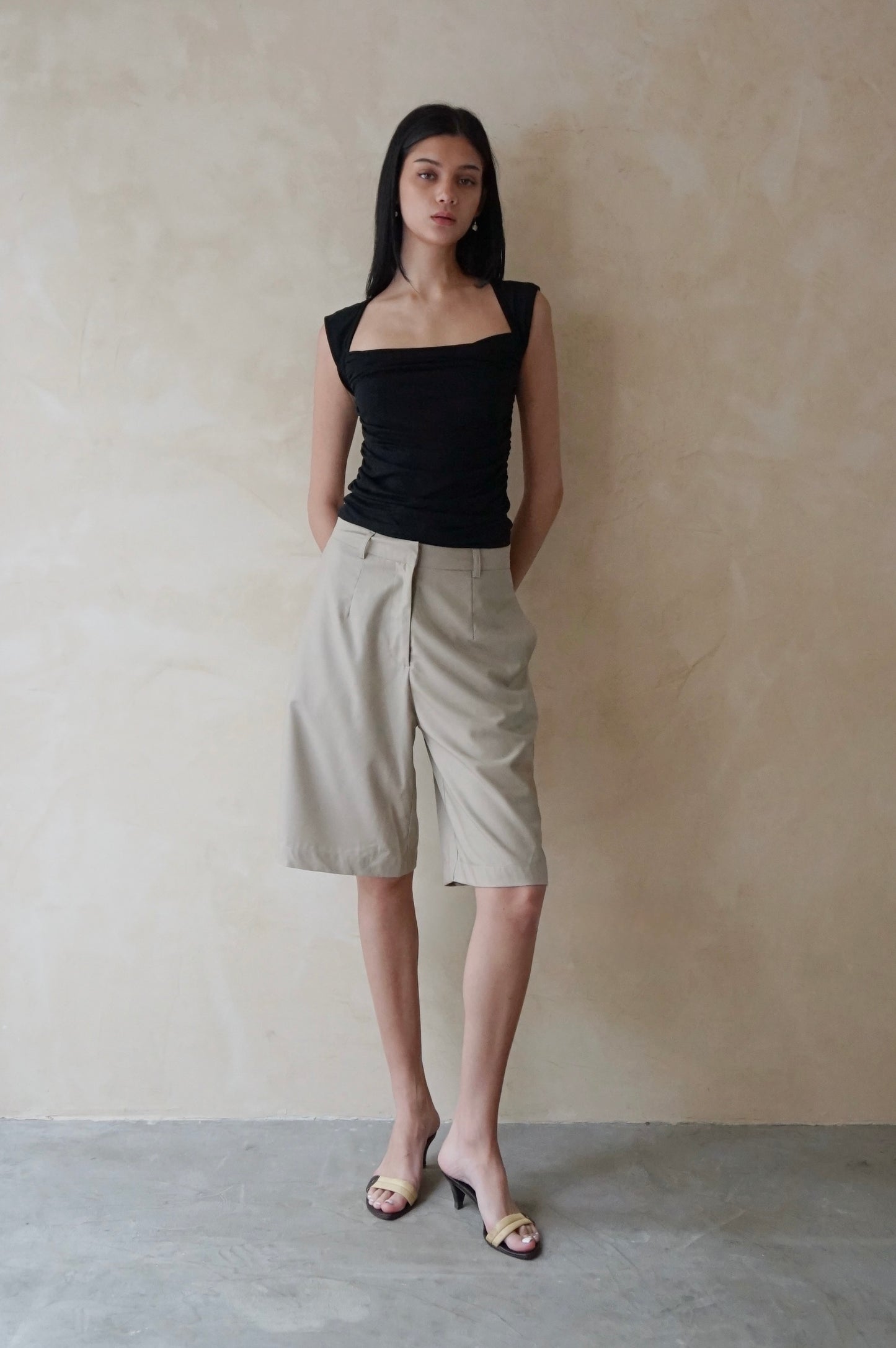 Longline Shorts Latte