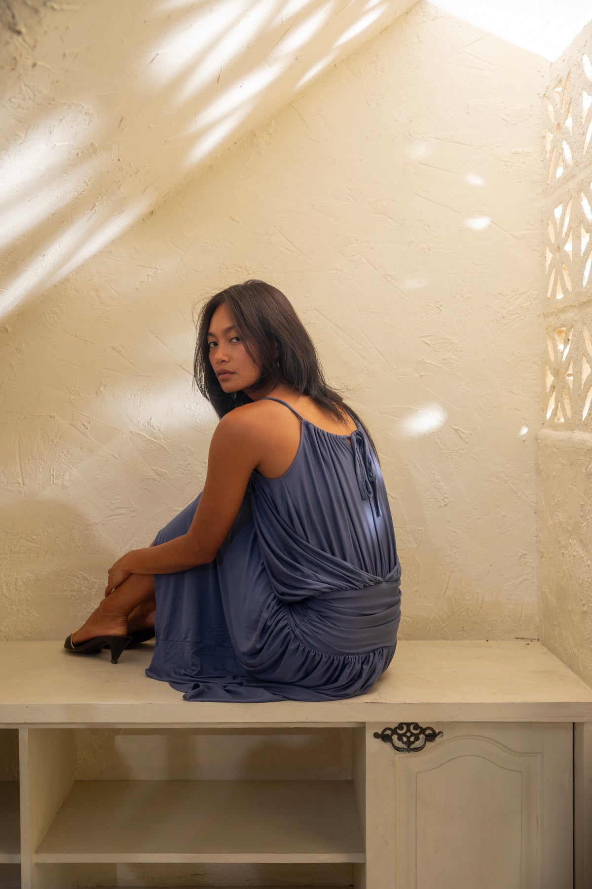 Sora Dress Steel Blue
