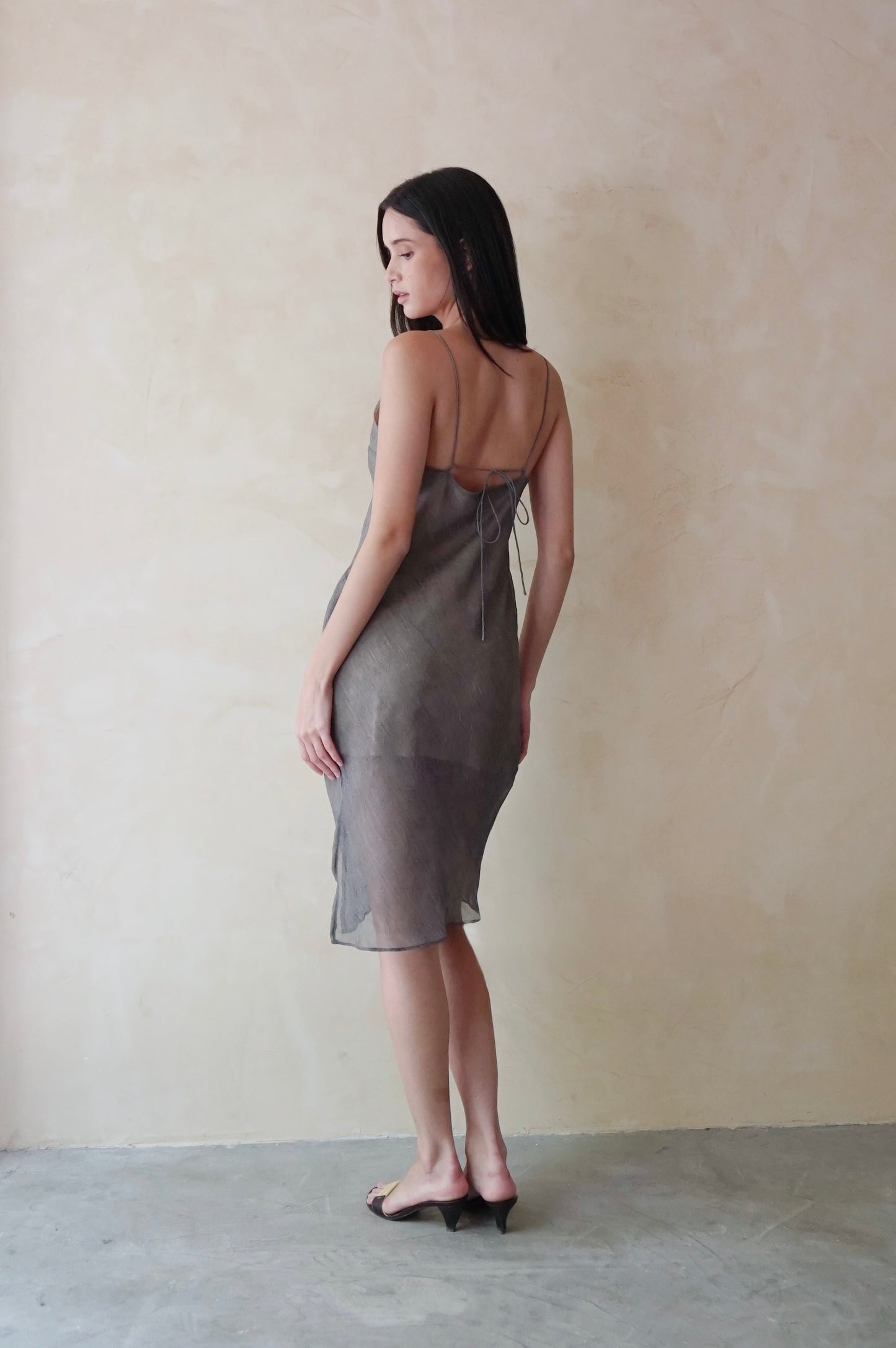 Bias Slip Dress Shadow (Pre-order)