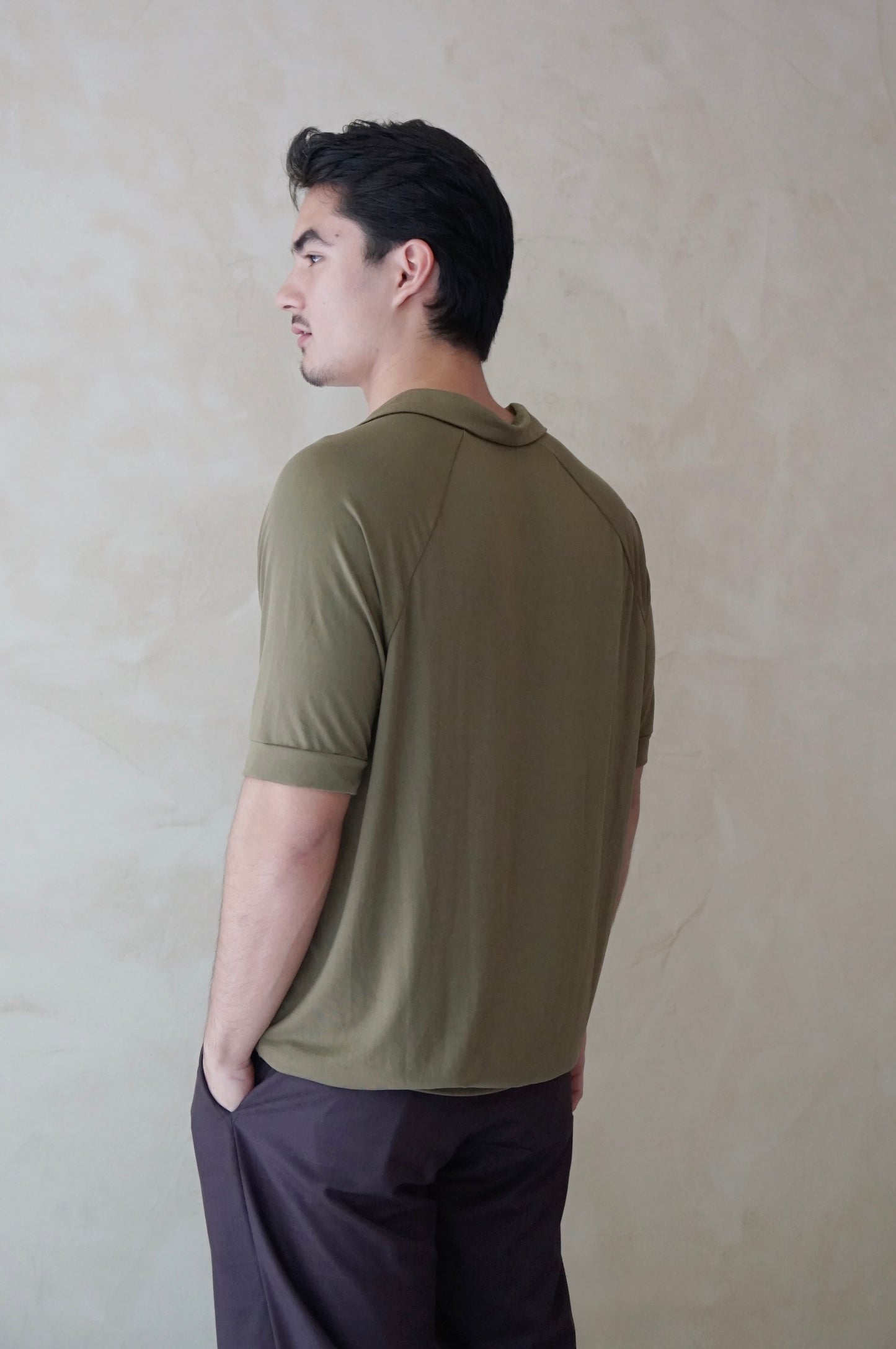 Raglan Polo Olive (pre-order)