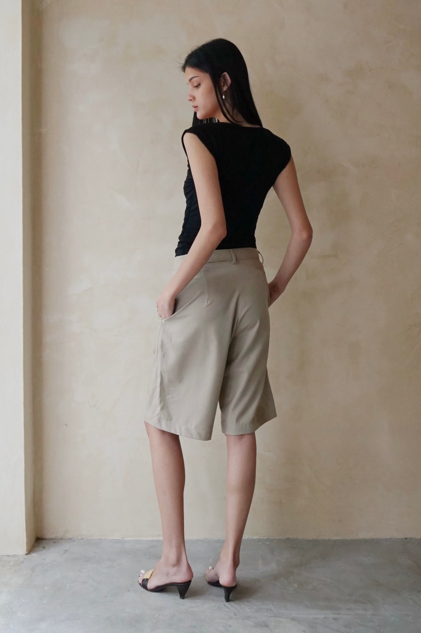 Longline Shorts Latte