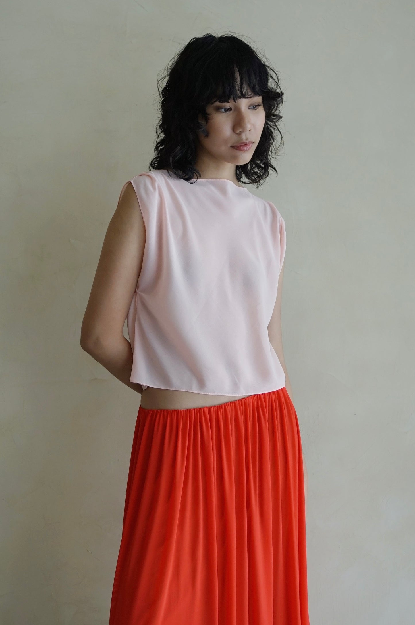 Sheer Bateau Top Coral
