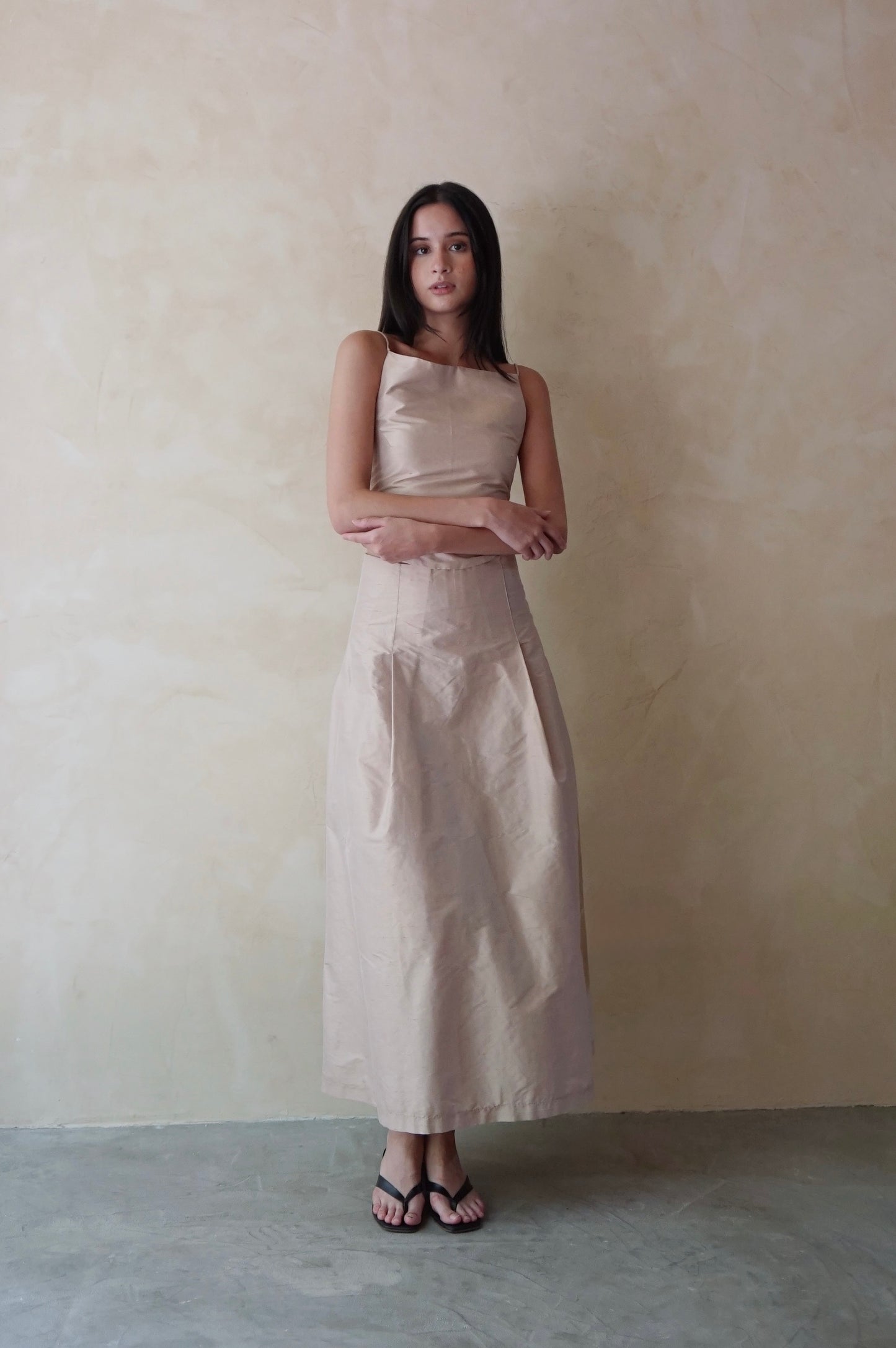 Billow Skirt Raw Antique Rose