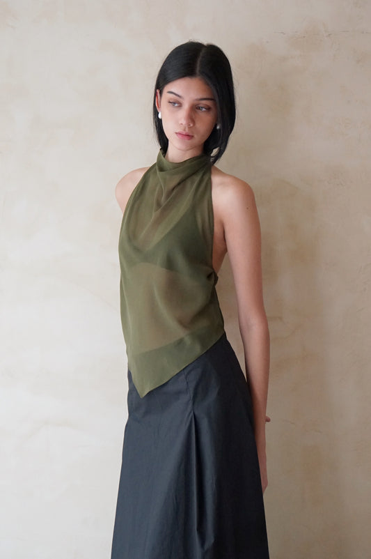 Clio Sheer Bias Top Fatigue